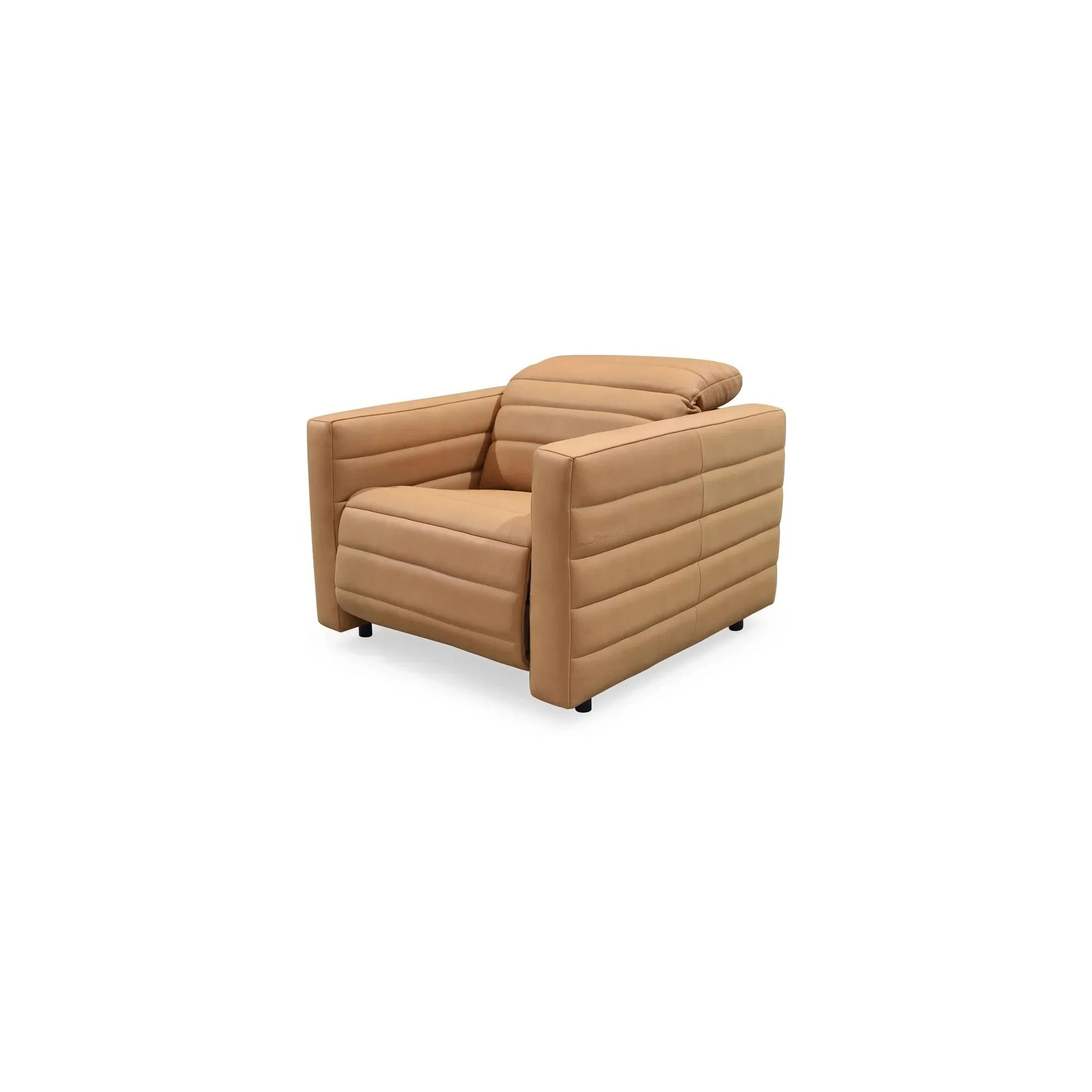 Moe's Home Collection Juno Tan Leather Power Recliner Chair - Image 5