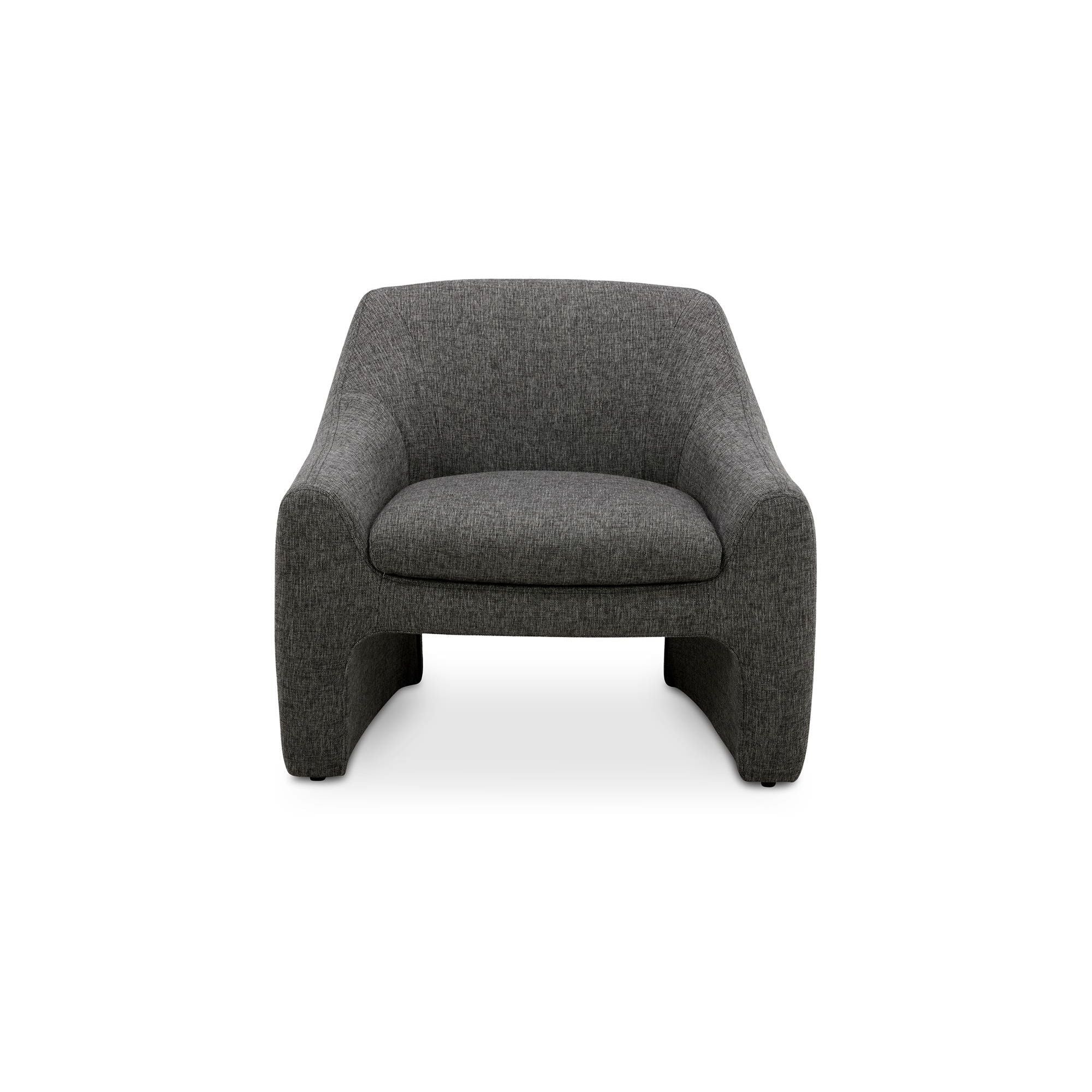 Moe's Home Collection Kenzie Shadowed Grey Accent Chair