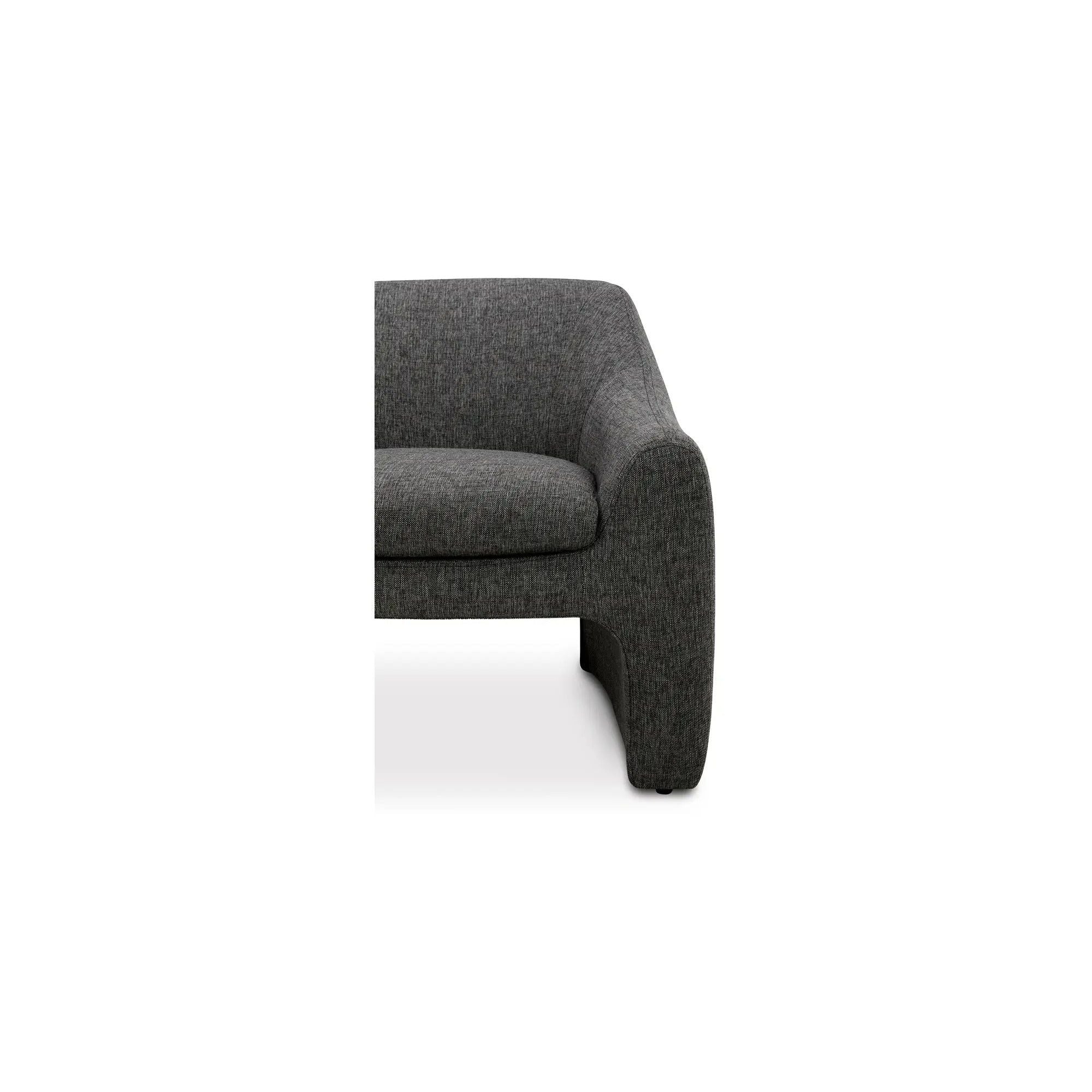 Moe's Home Collection Kenzie Shadowed Grey Accent Chair - Image 3