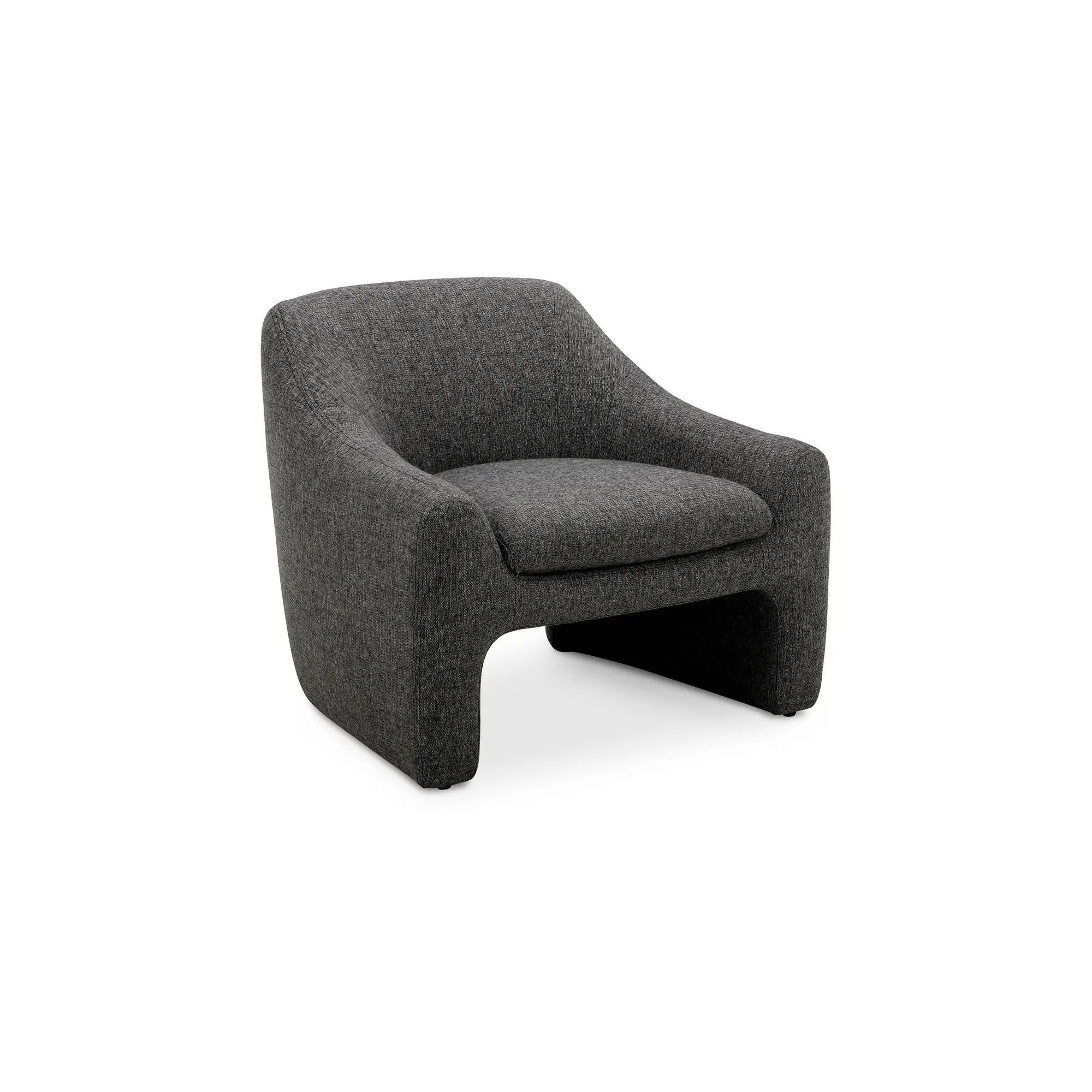 Moe's Home Collection Kenzie Shadowed Grey Accent Chair - Image 4