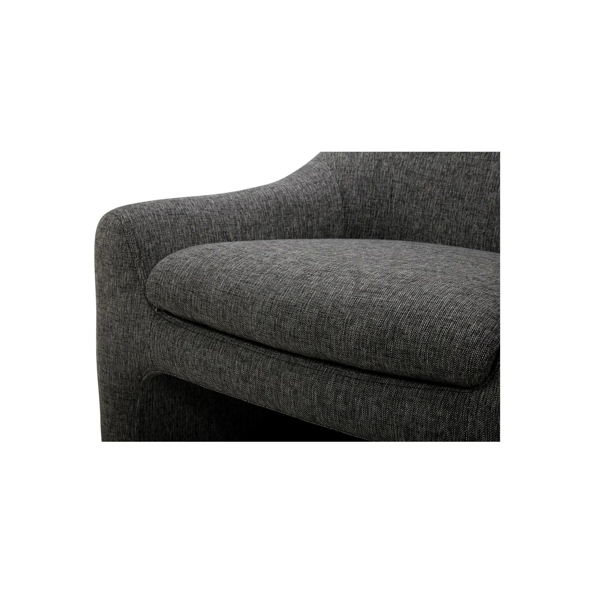 Moe's Home Collection Kenzie Shadowed Grey Accent Chair - Image 8