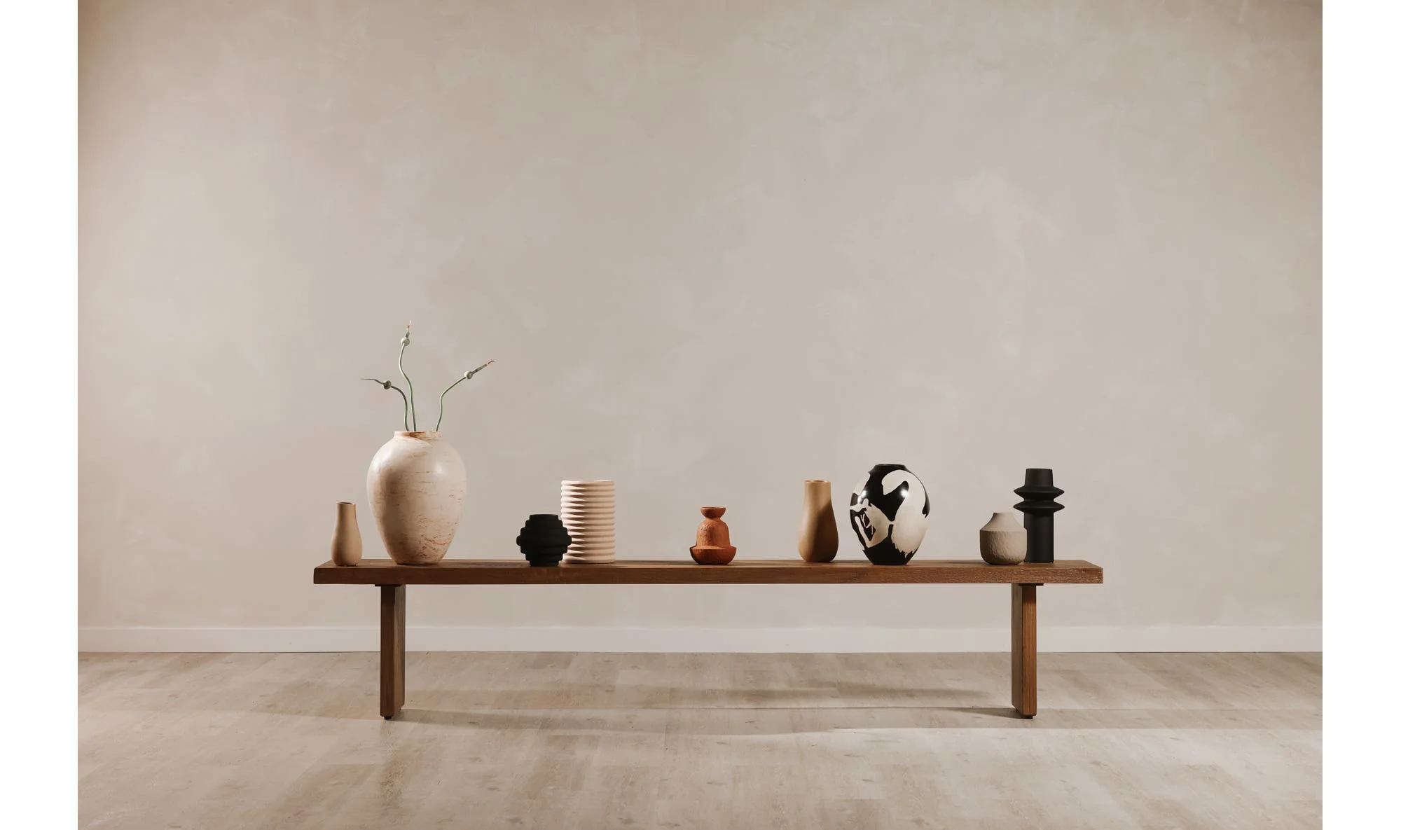 Moe's Home Koshi Bench Sandblasted Amber Oak - Image 5