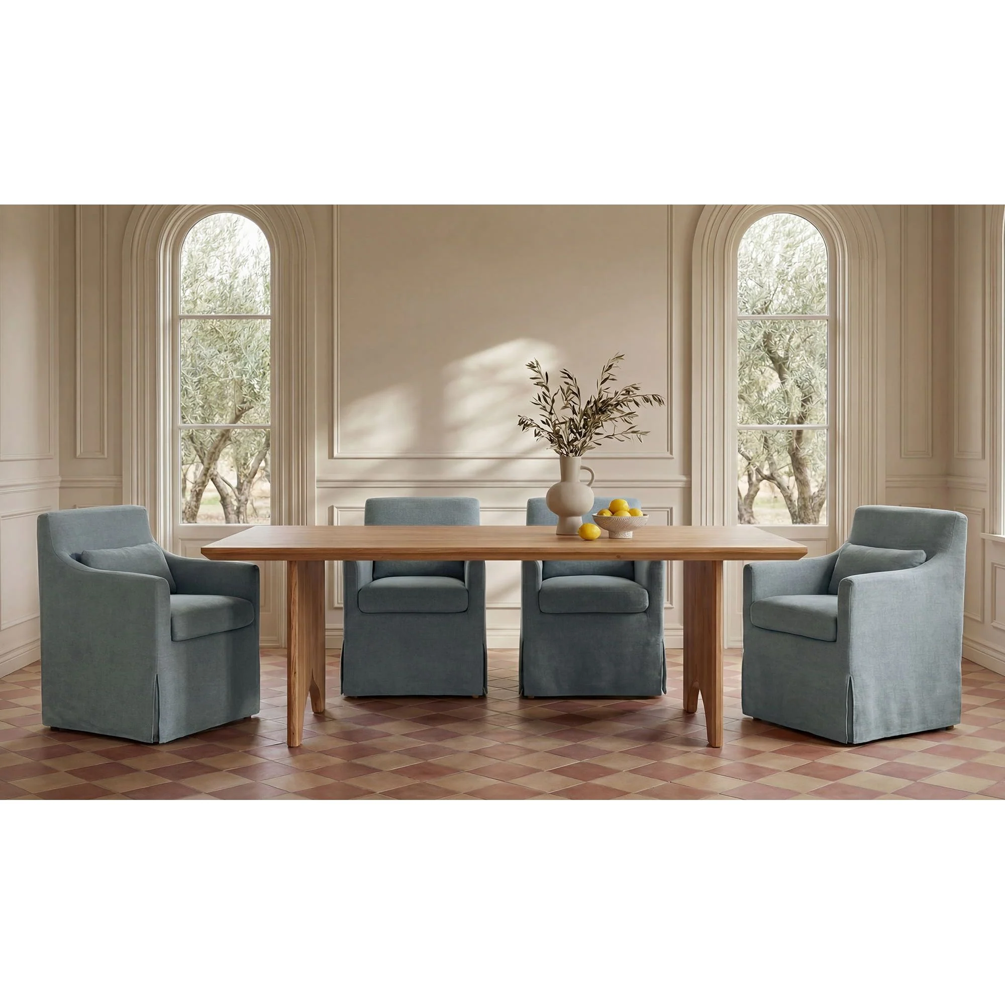 Moe's Home Lake Dining Table Natural - Image 2