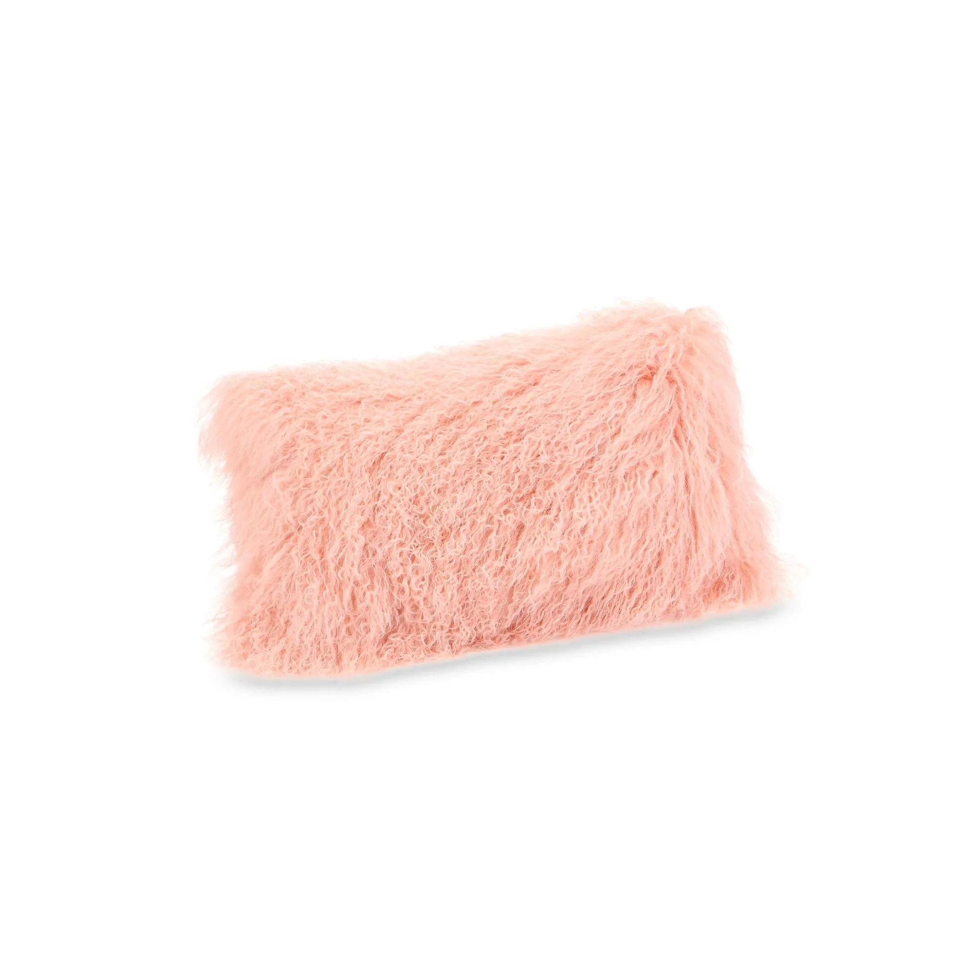 Moe's Home Lamb Fur Pillow Pink