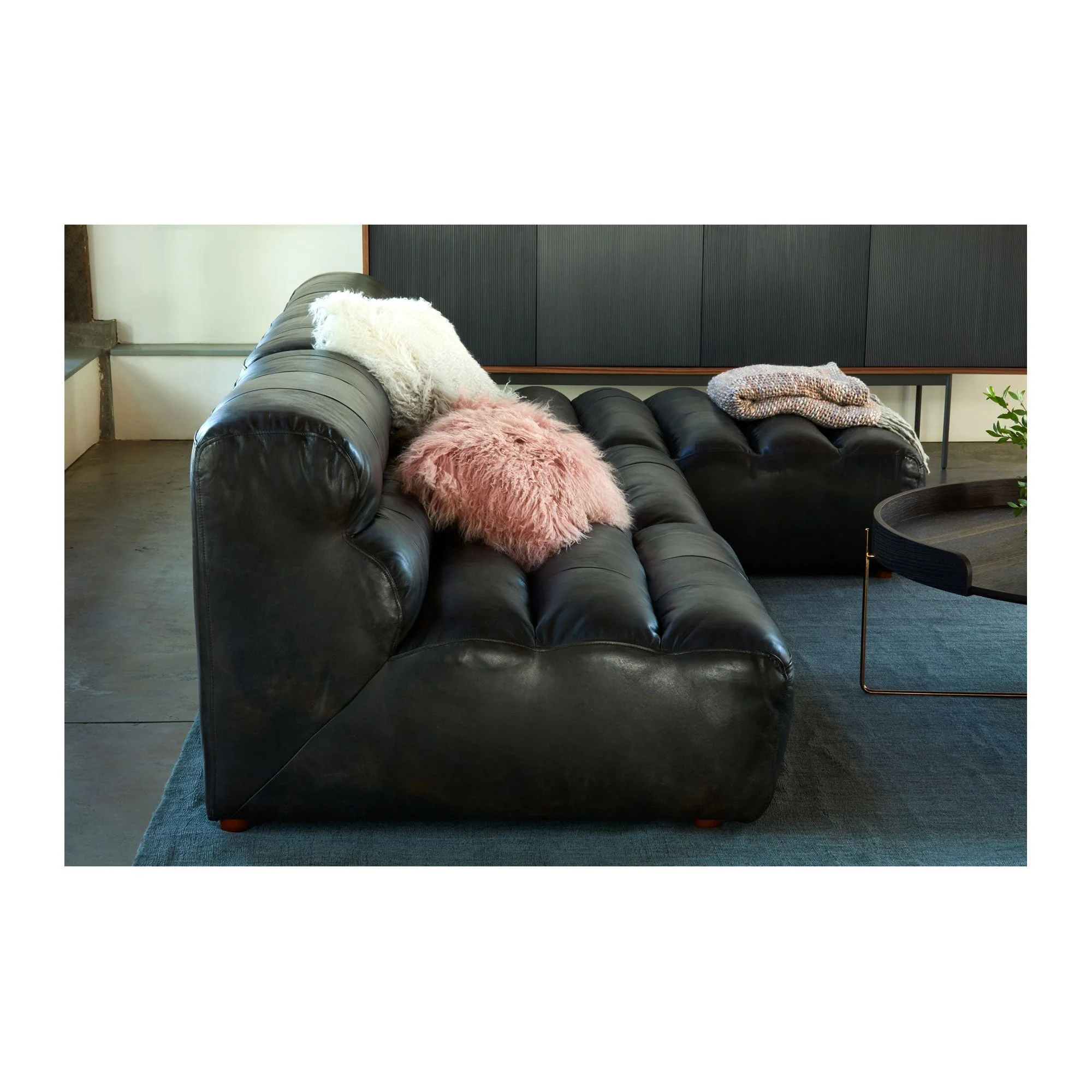 Moe's Home Lamb Fur Pillow Pink - Image 9
