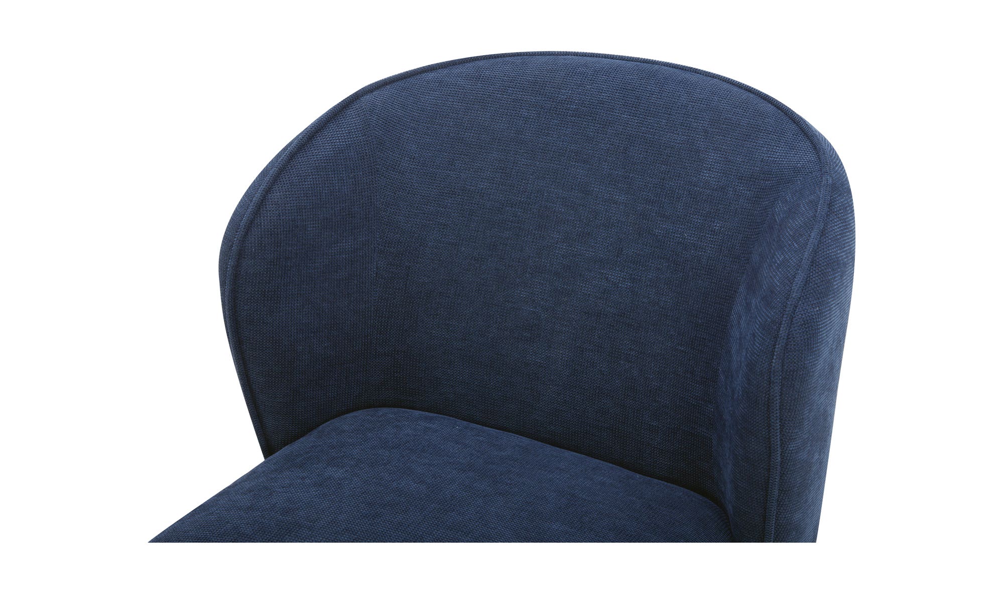 Moe's Home Larson Rolling Dining Chair Navy Blue - Image 7