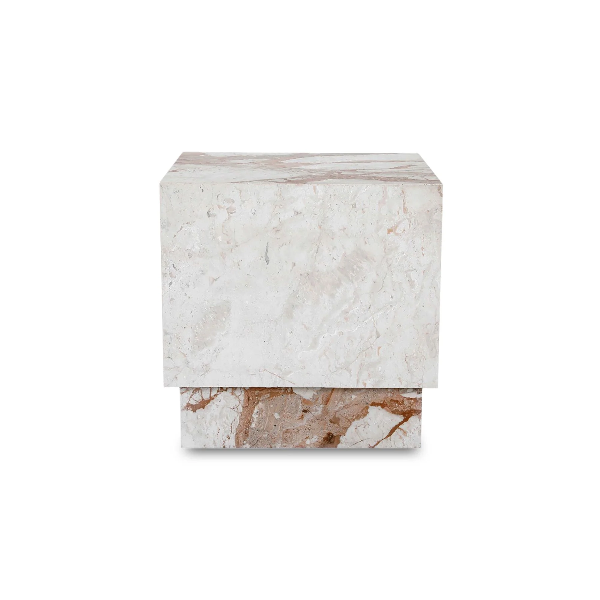 Moe's Home Collection Layla Breccia Marble Side Table