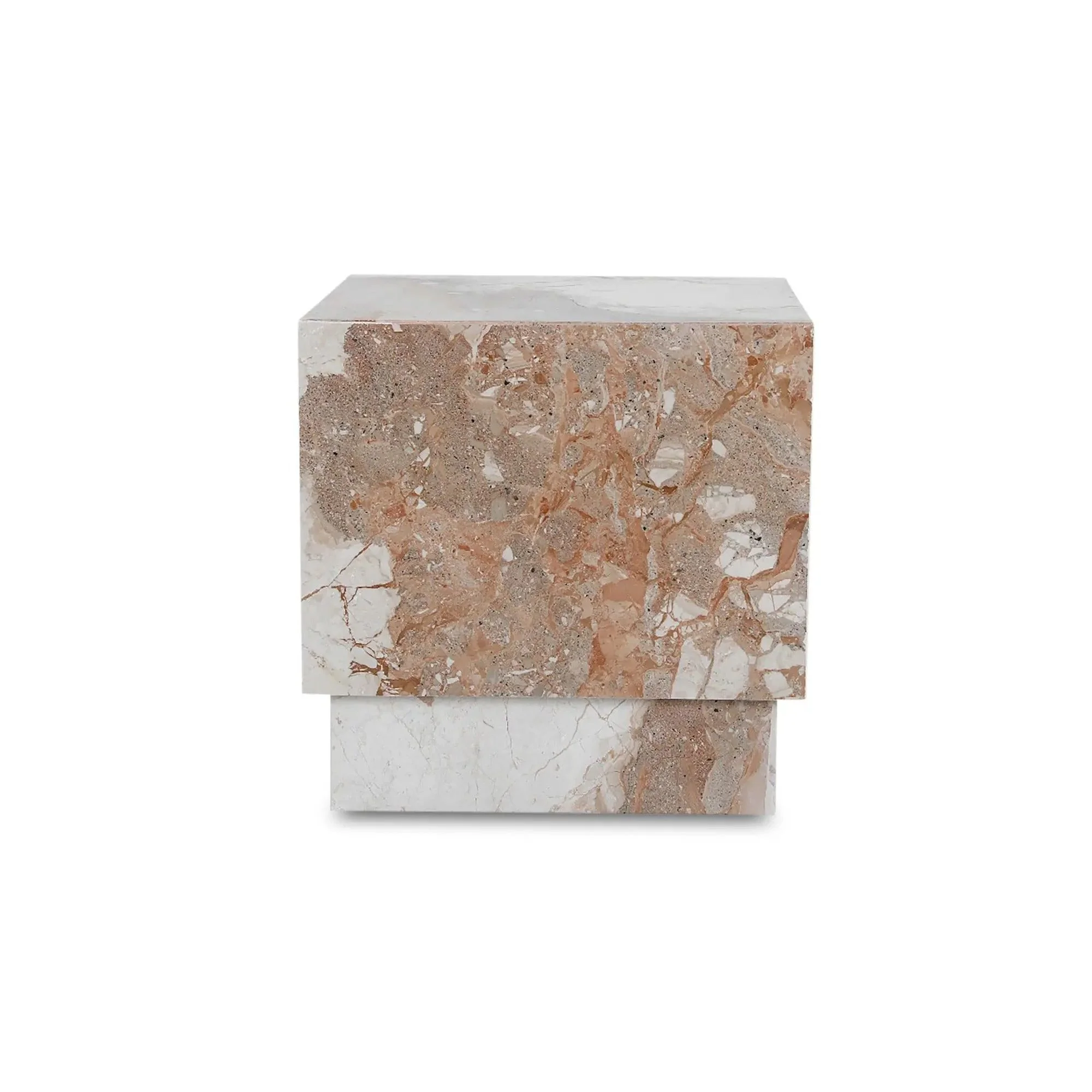 Moe's Home Collection Layla Breccia Marble Side Table - Image 10