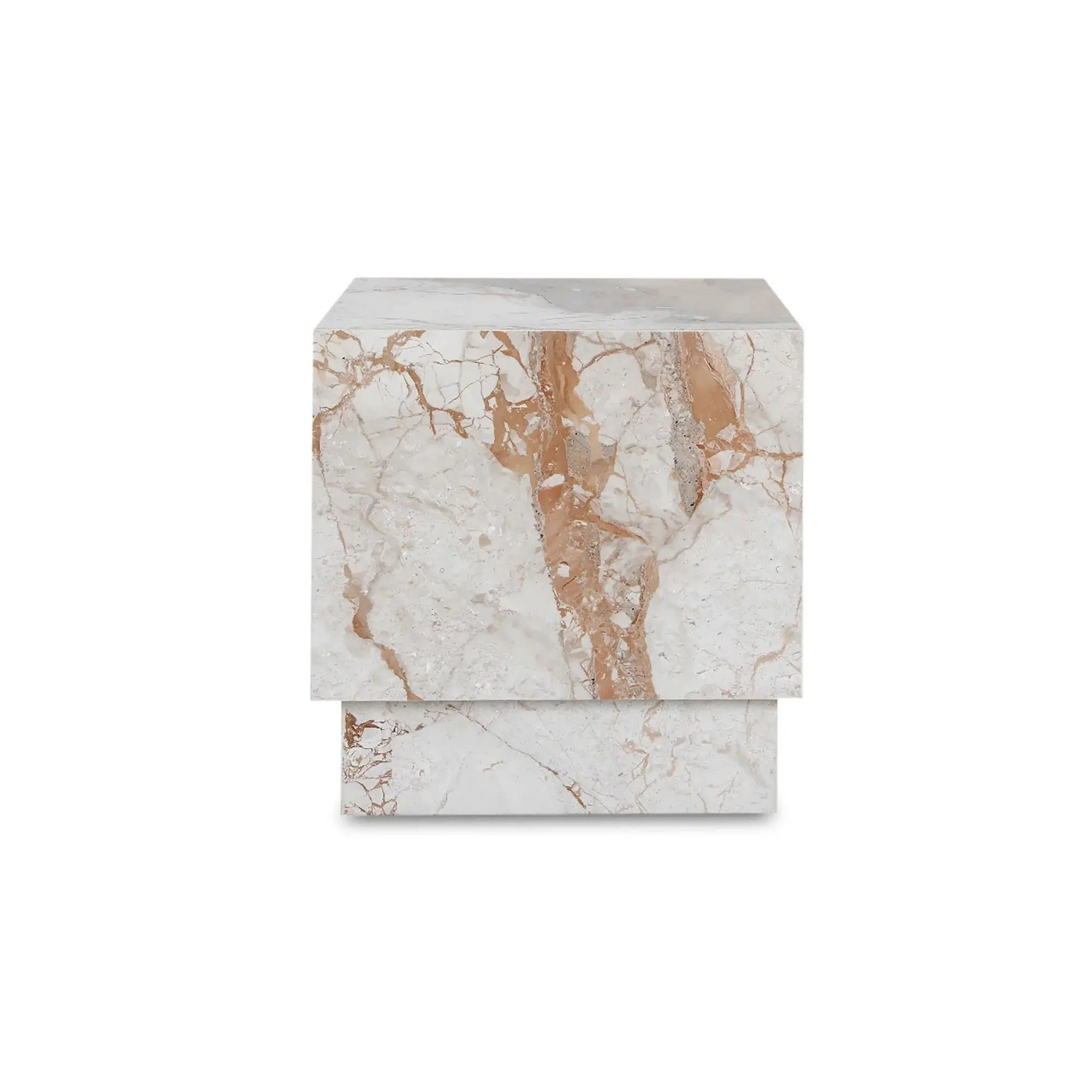 Moe's Home Collection Layla Breccia Marble Side Table - Image 11