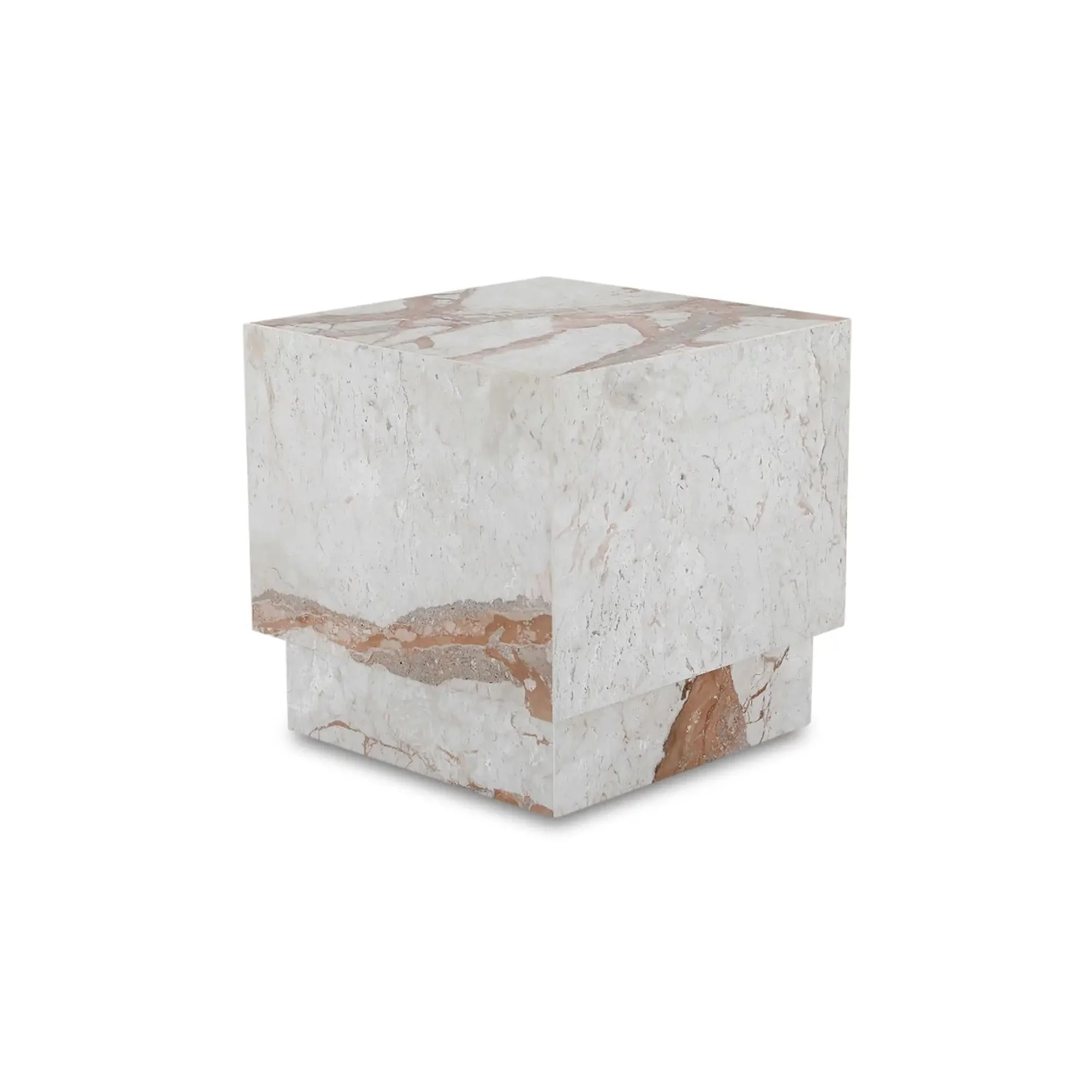Moe's Home Collection Layla Breccia Marble Side Table - Image 5