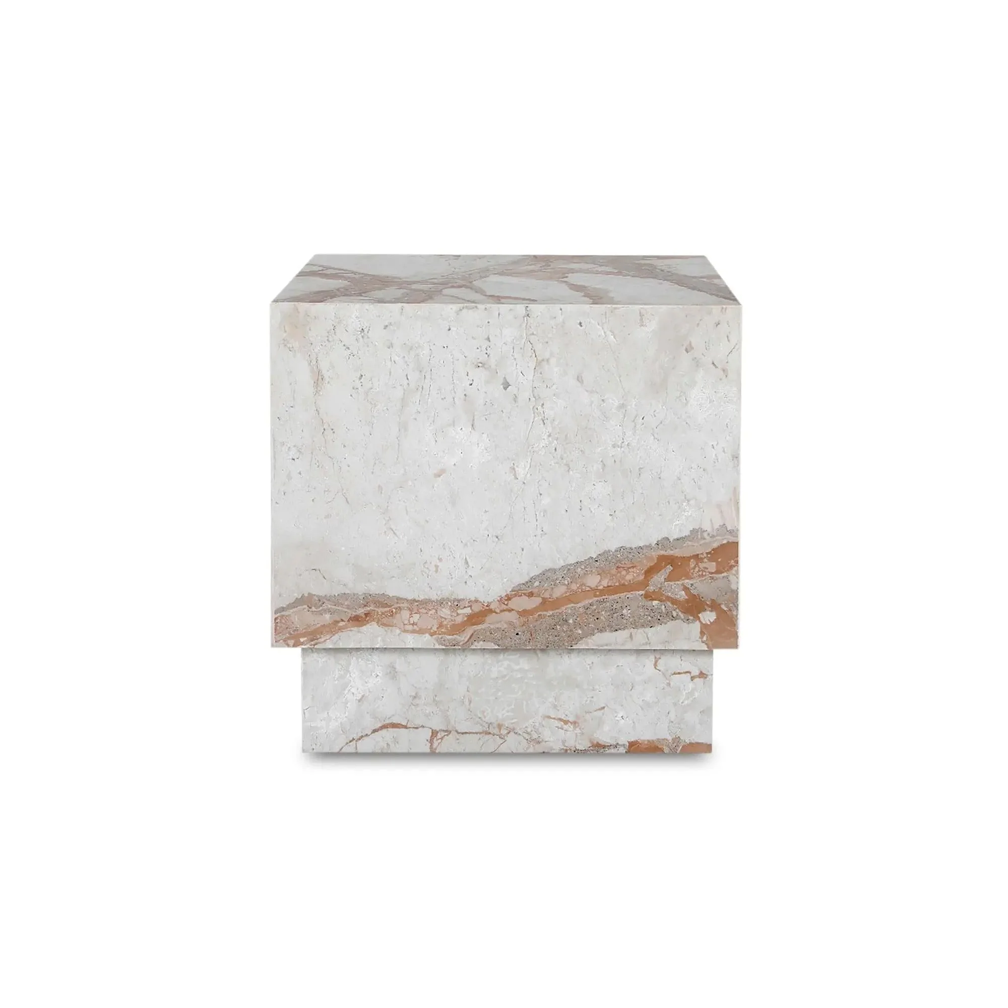 Moe's Home Collection Layla Breccia Marble Side Table - Image 7