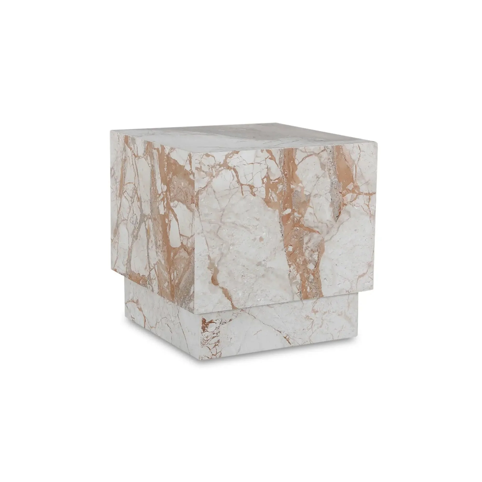 Moe's Home Collection Layla Breccia Marble Side Table - Image 8
