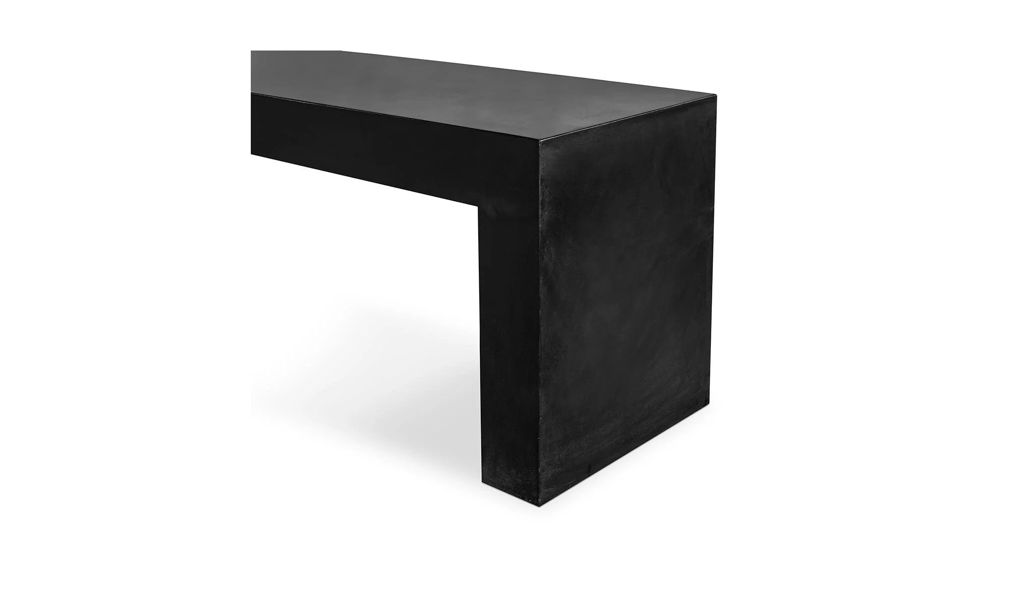 Moe's Home Lazarus Outdoor Bench Black - Image 5