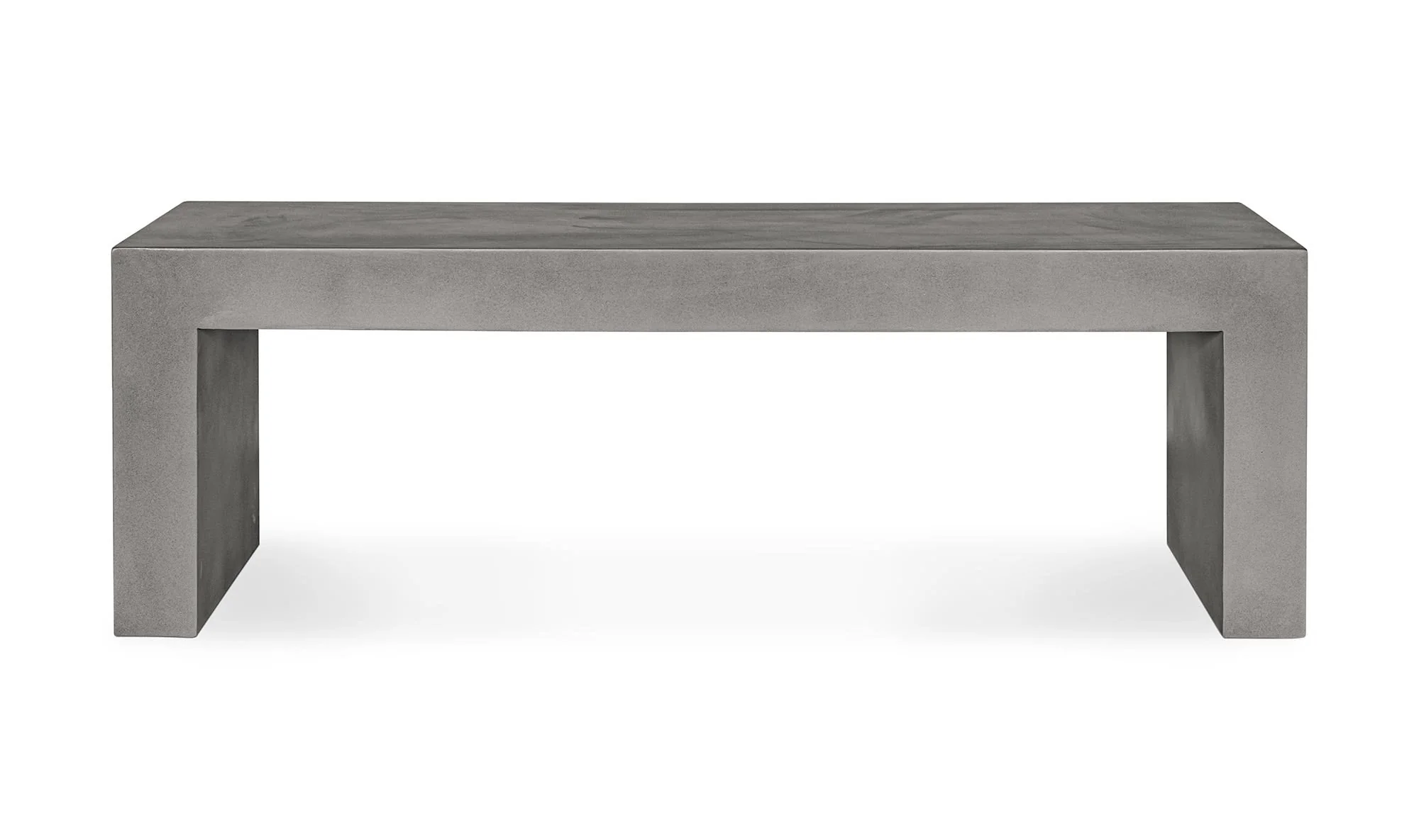 Moe's Home Lazarus Outdoor Bench Dark Grey