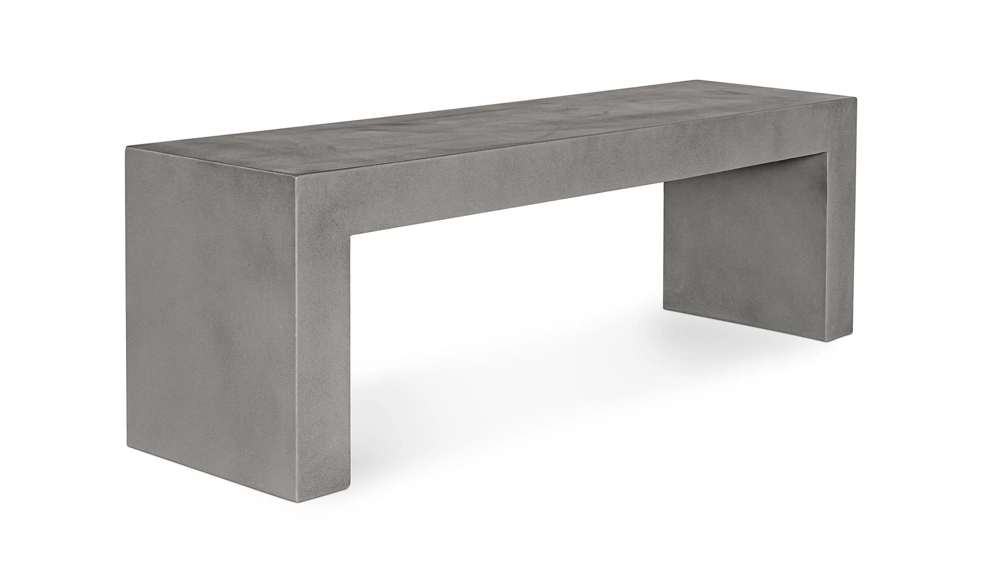 Moe's Home Lazarus Outdoor Bench Dark Grey - Image 3