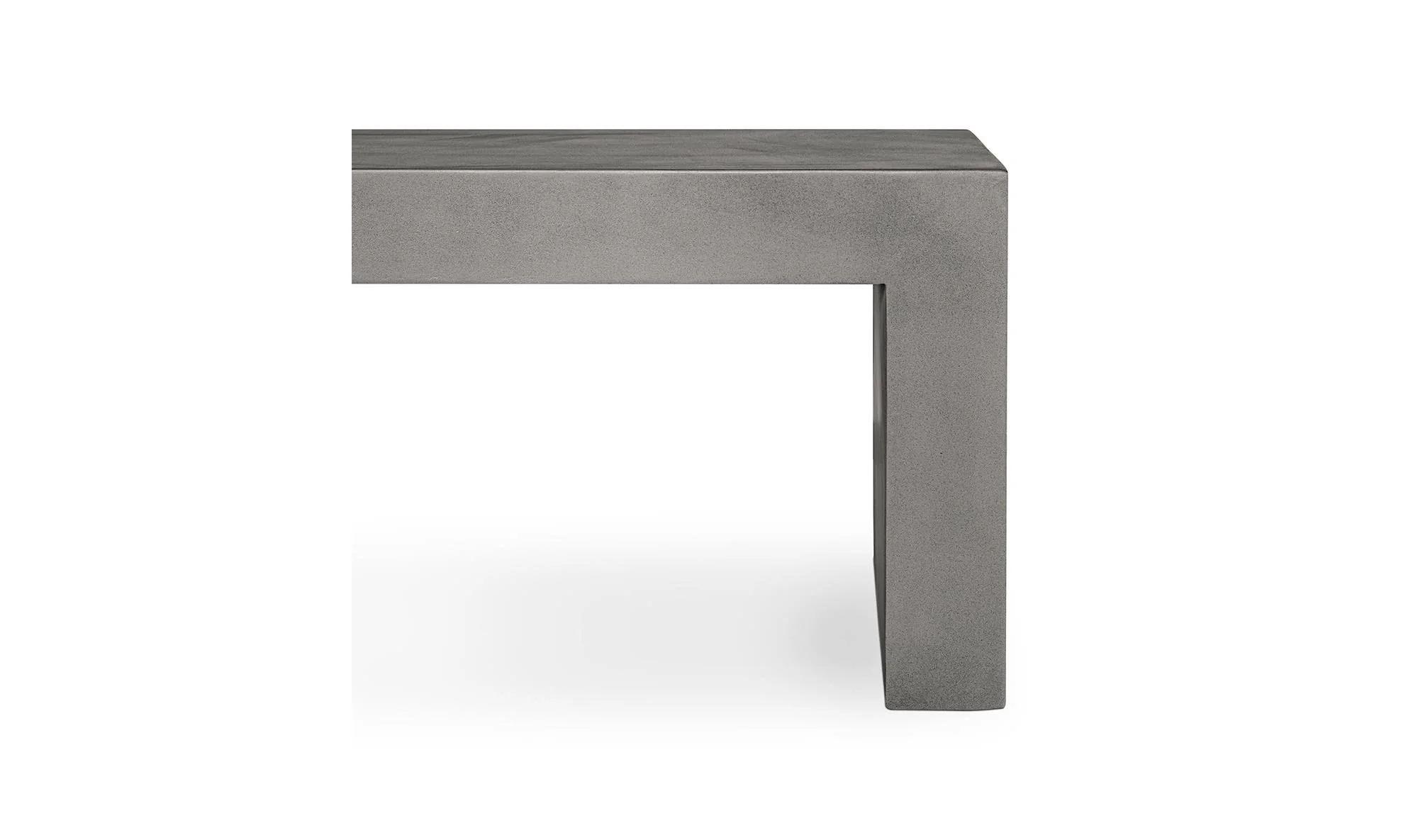 Moe's Home Lazarus Outdoor Bench Dark Grey - Image 5