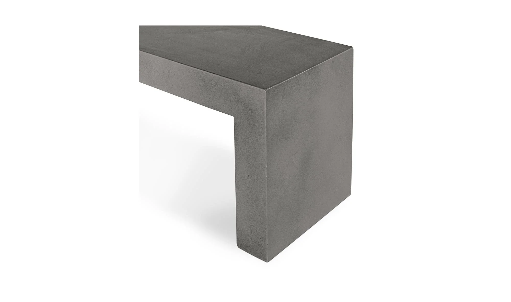Moe's Home Lazarus Outdoor Bench Dark Grey - Image 6