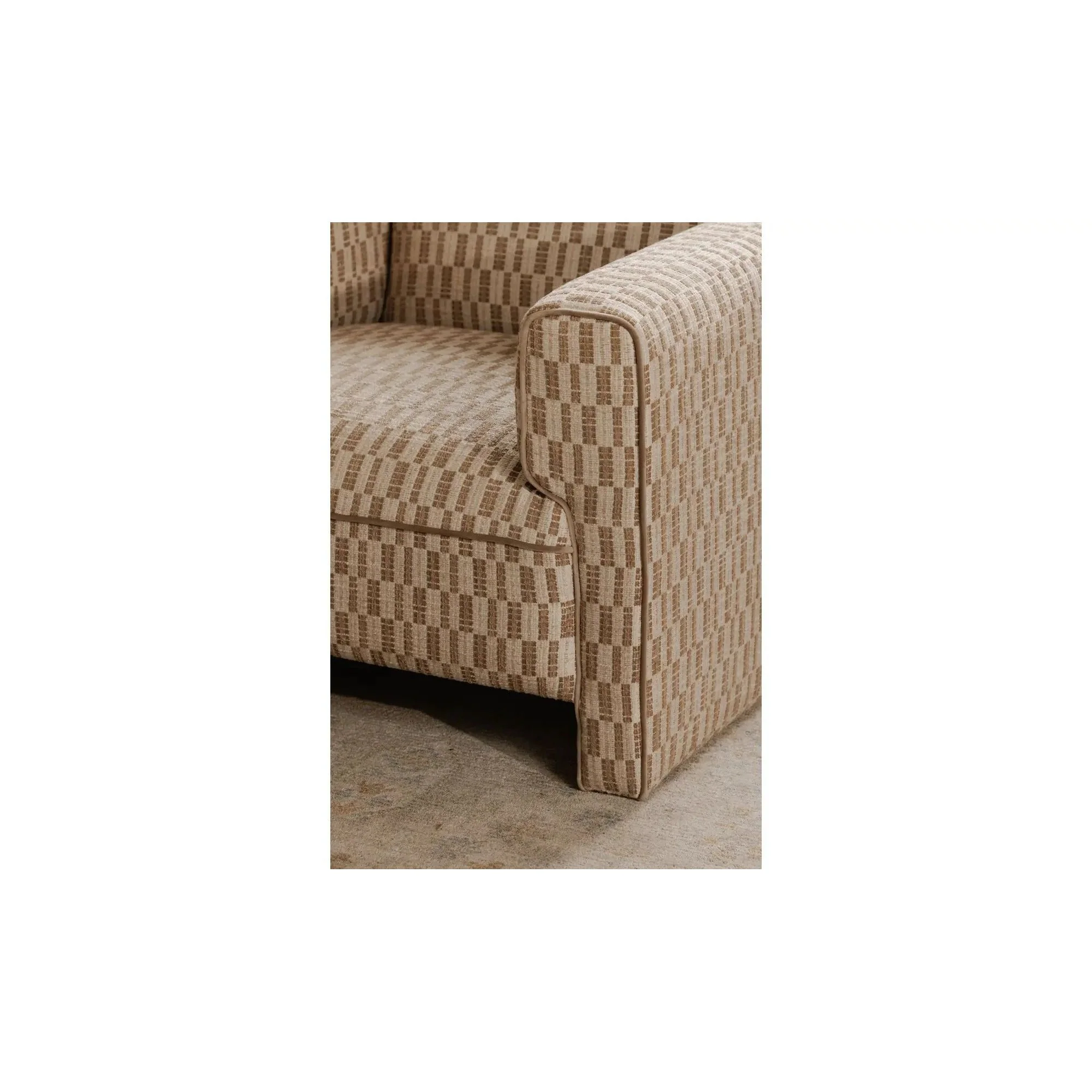 Moe's Home Collection Leo Taupe Accent Chair - Image 4