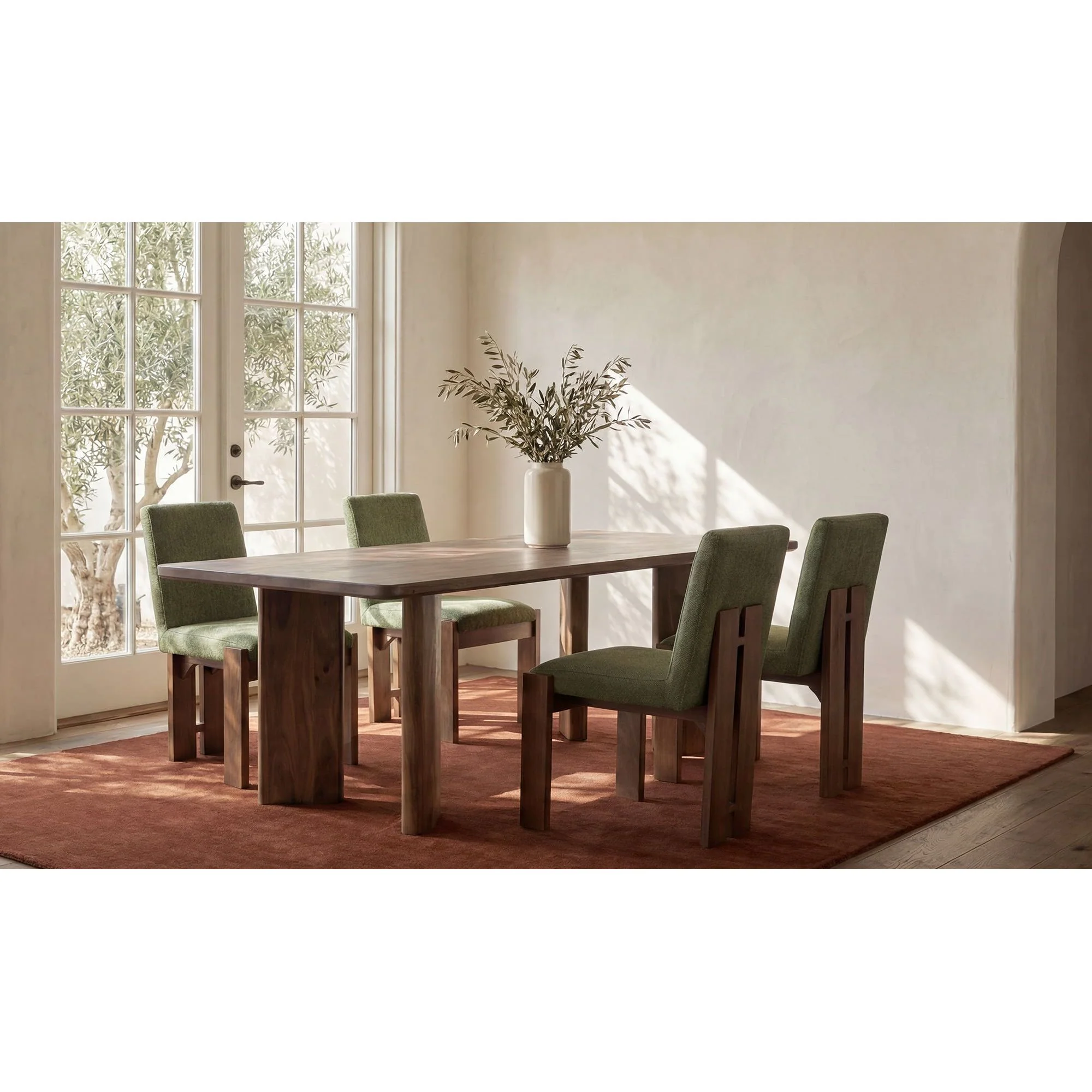 Moe's Home Lia Dining Table Dark Brown - Image 2