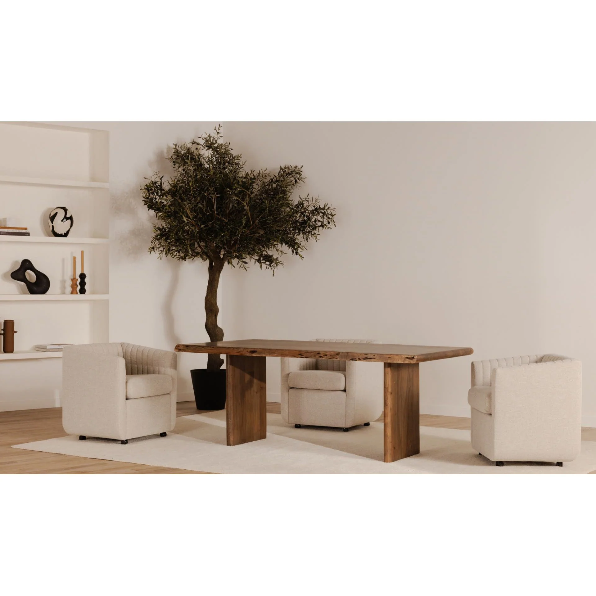 Moe's Home Lila Small Dining Table Brown - Image 2