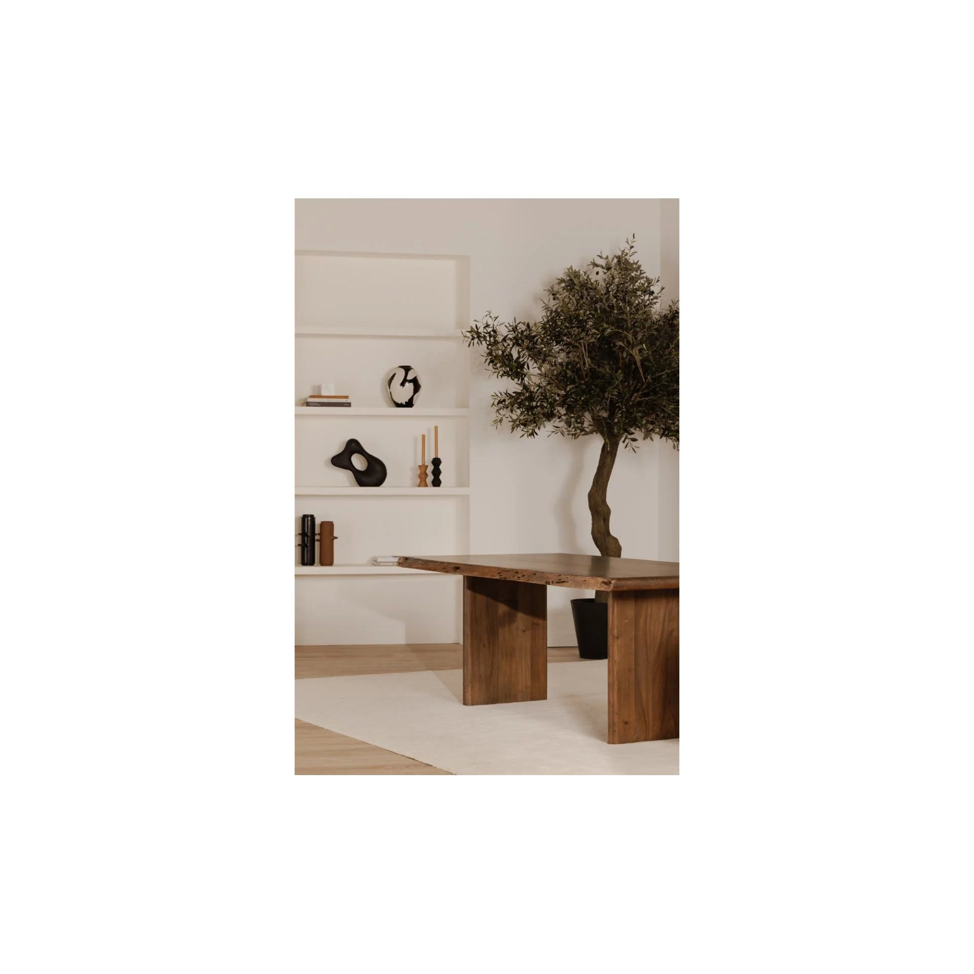 Moe's Home Lila Small Dining Table Brown - Image 4