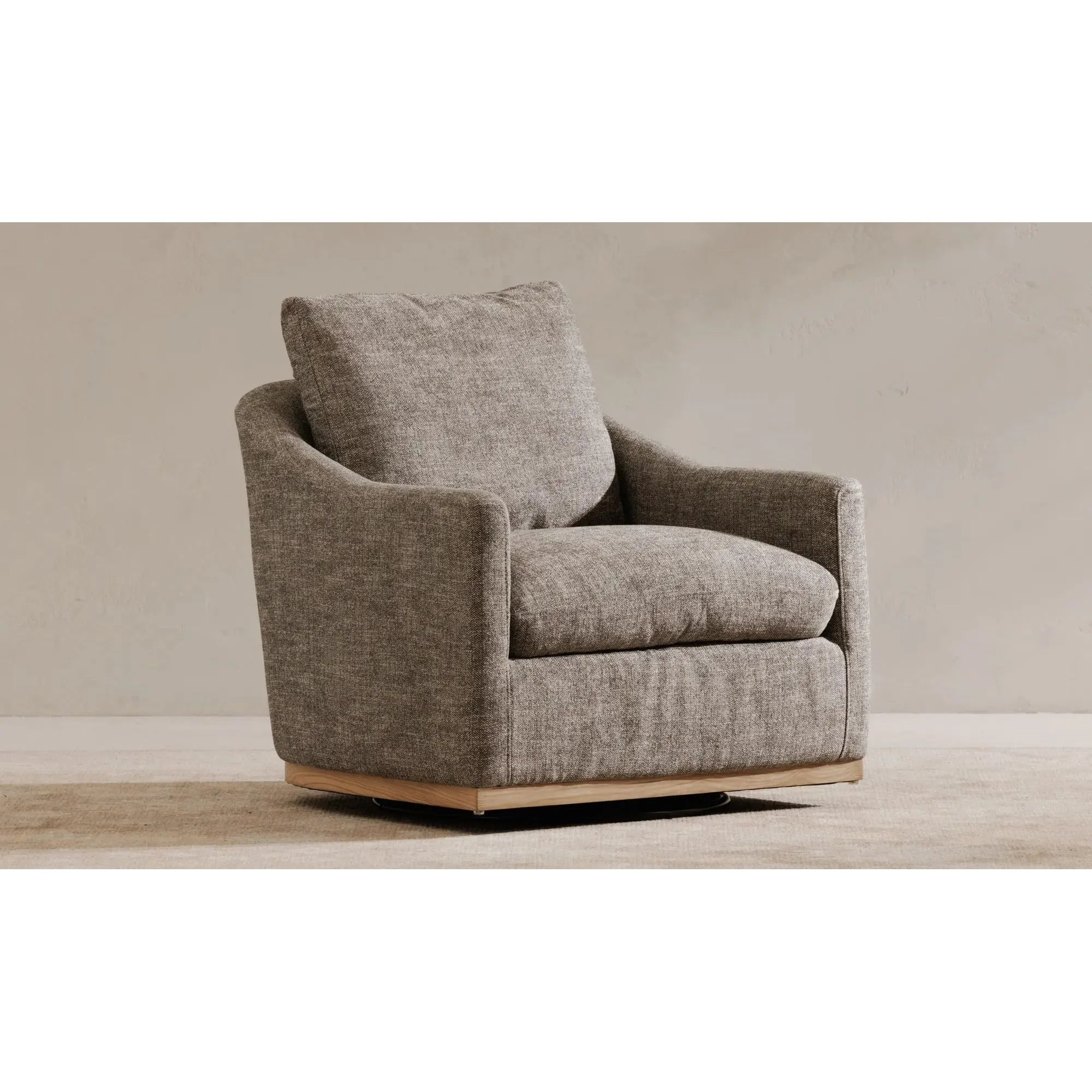 Moe's Home Collection Linden Slated Moss Swivel Chair - Image 2
