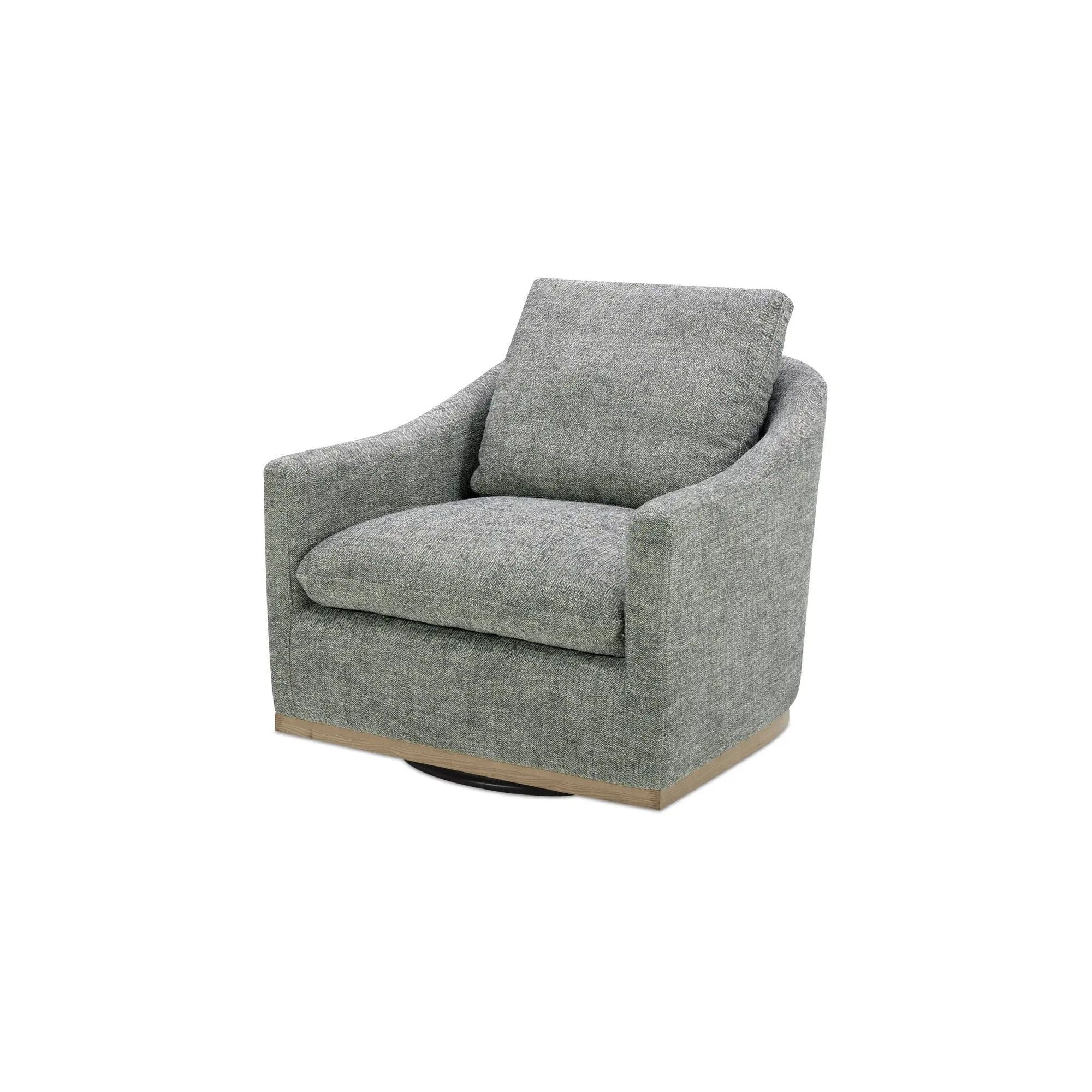 Moe's Home Collection Linden Slated Moss Swivel Chair - Image 4