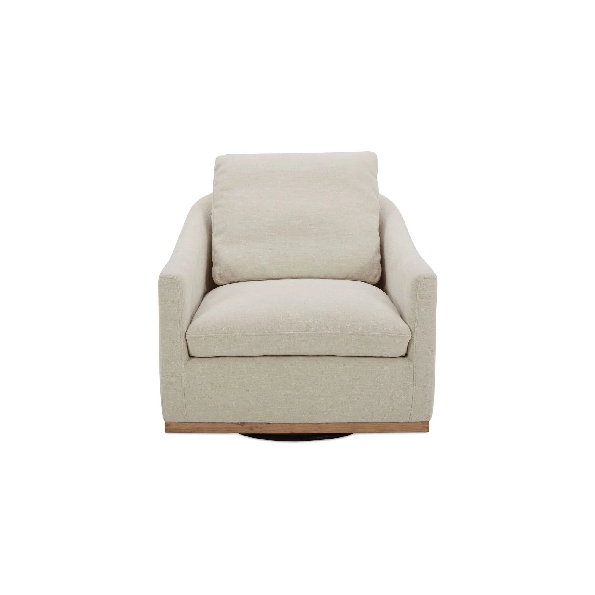 Moe's Home Collection Linden Soft Beige Swivel Chair