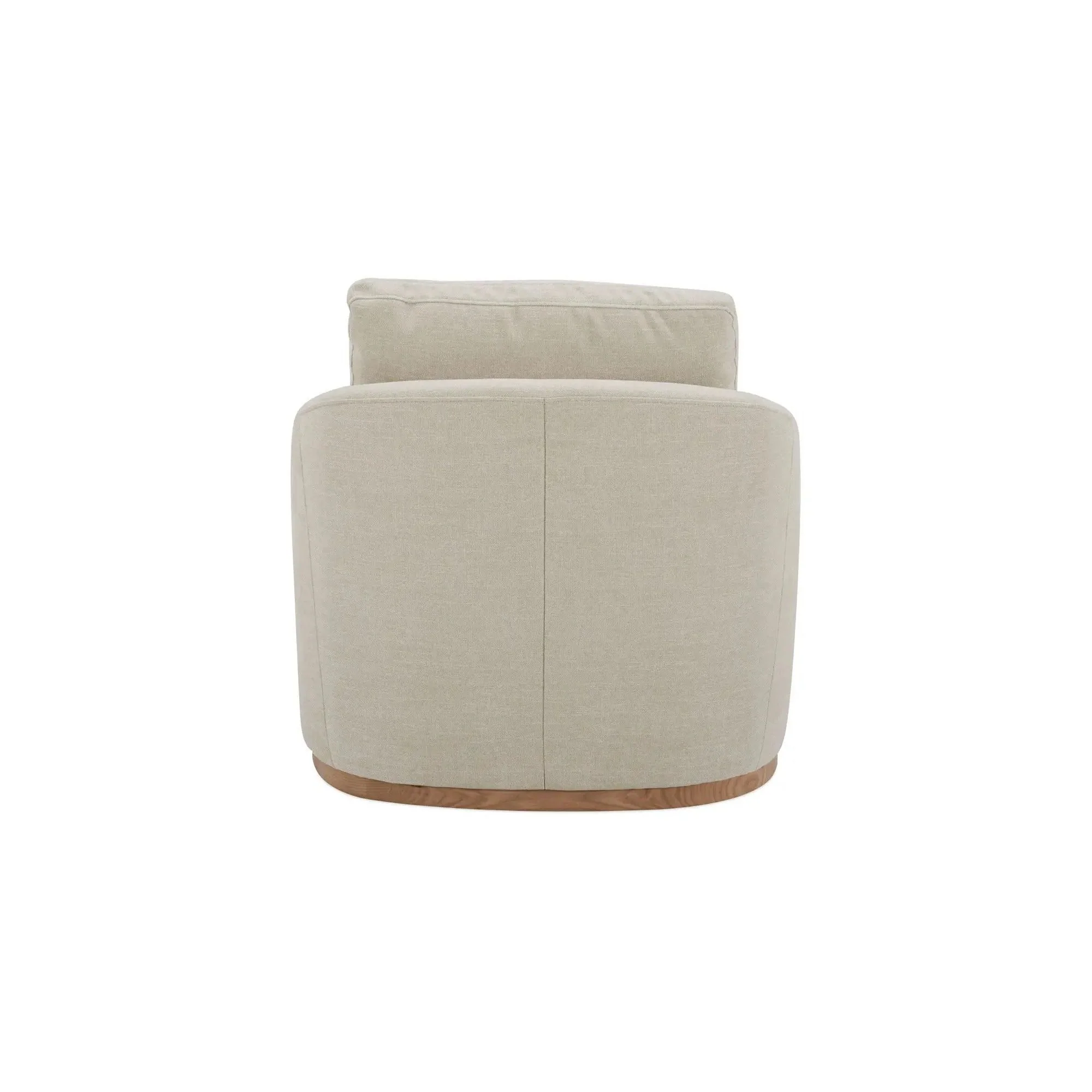 Moe's Home Collection Linden Soft Beige Swivel Chair - Image 6