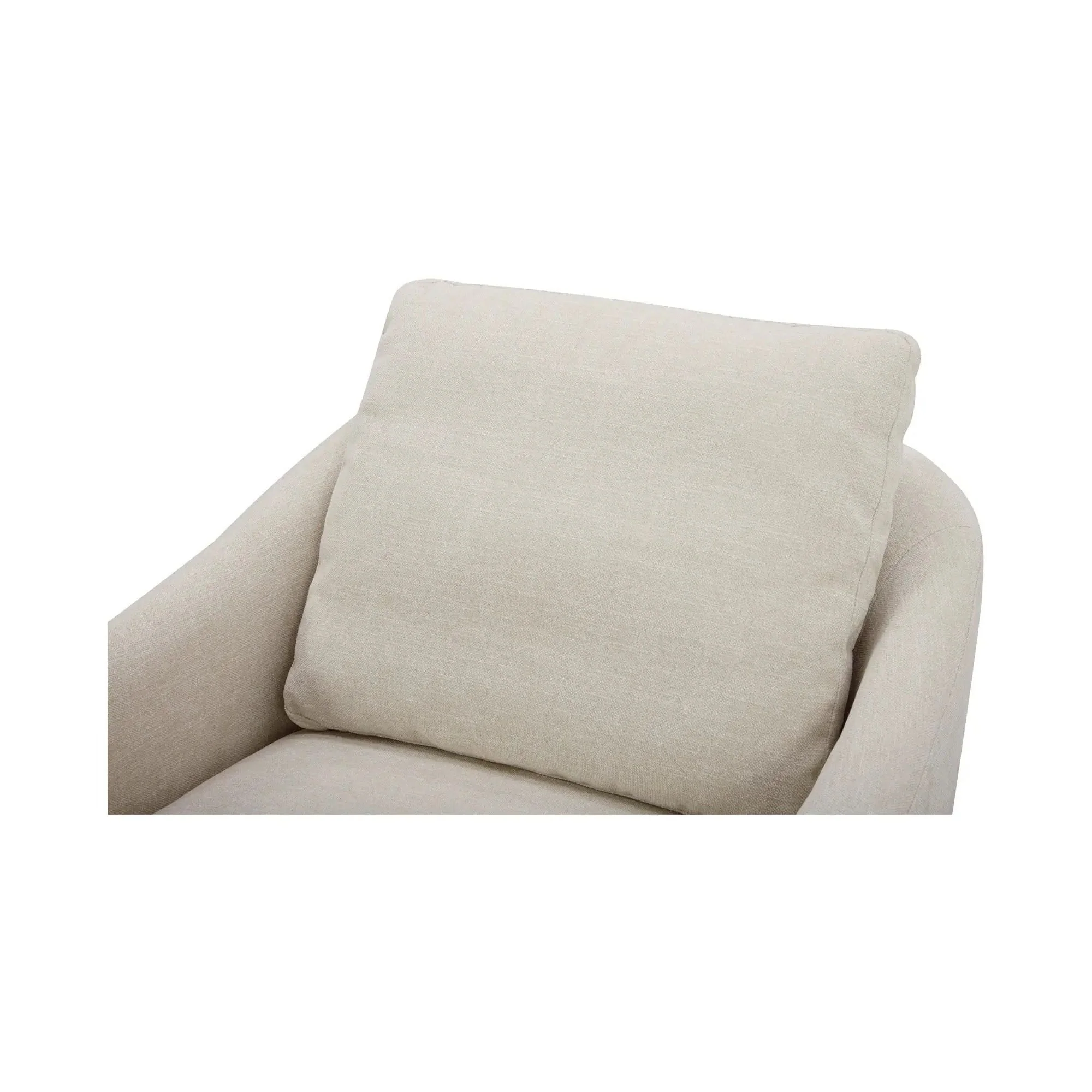 Moe's Home Collection Linden Soft Beige Swivel Chair - Image 8