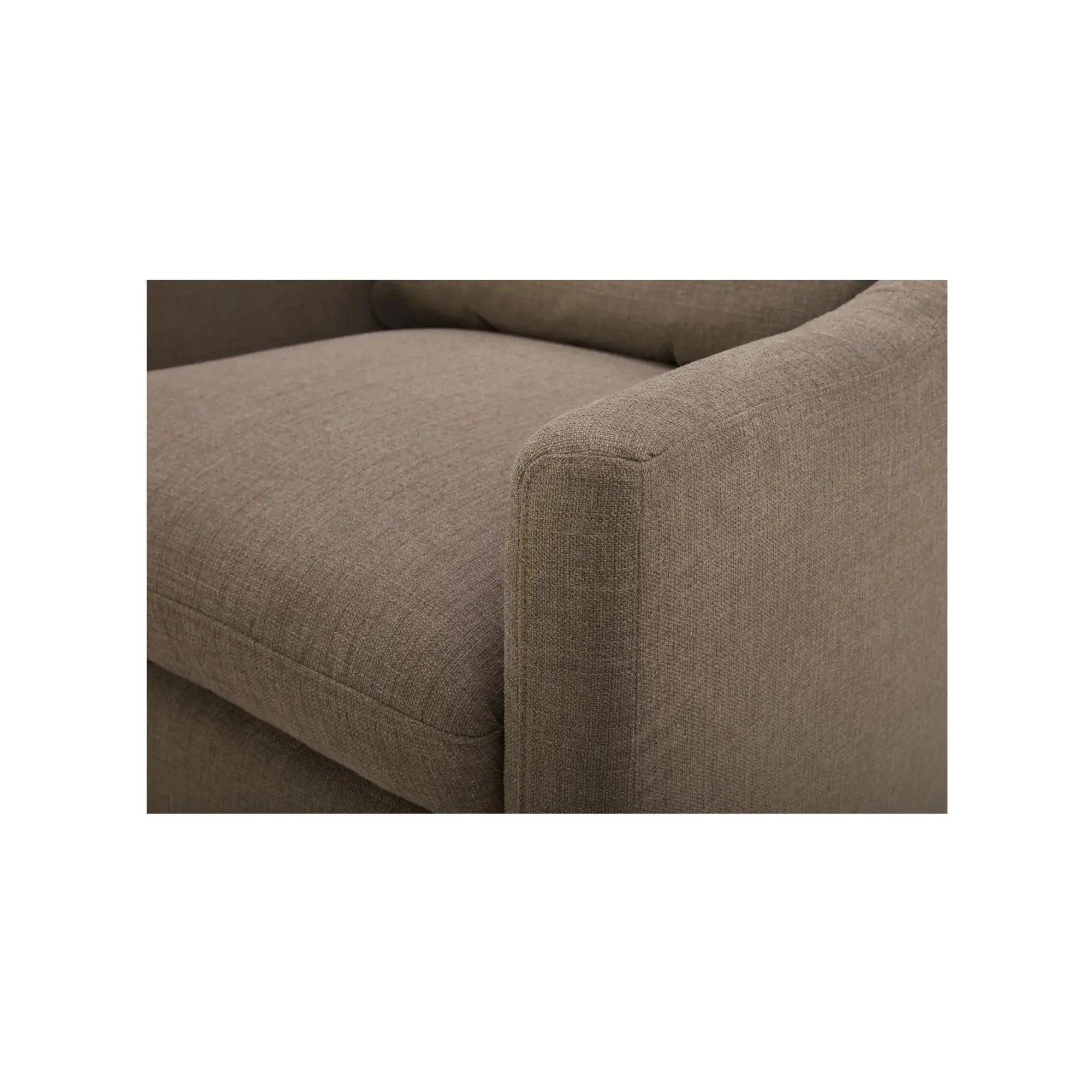 Moe's Home Collection Linden Soft Taupe Swivel Chair - Image 6