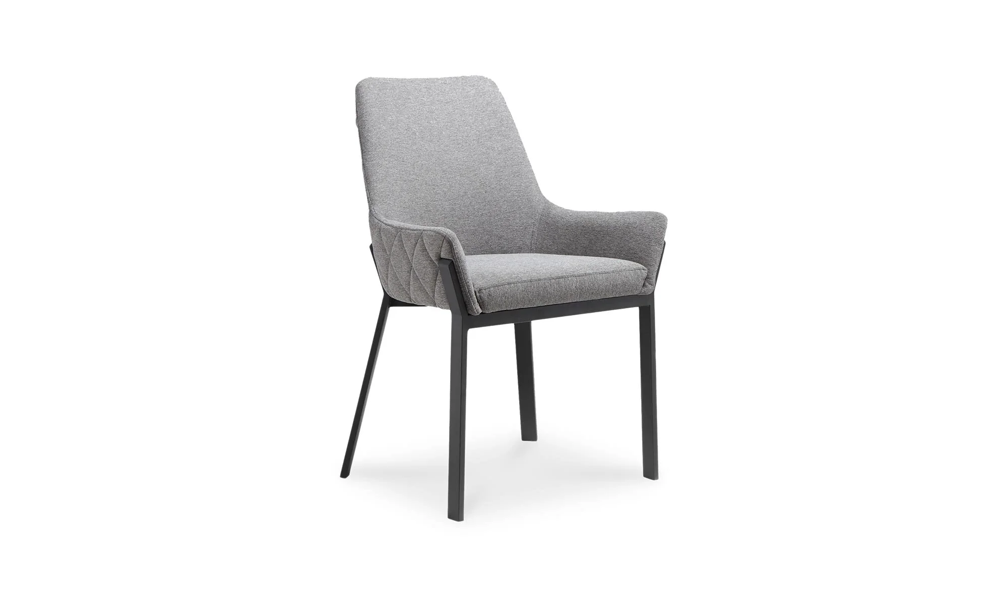Moe's Home Lloyd Dining Chair Dark Grey - Set Of Two - Image 6