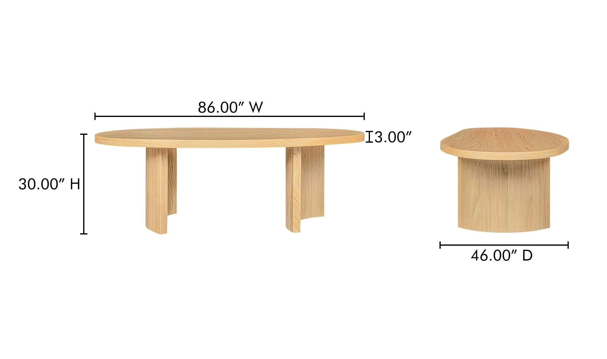 Moe's Home Louise Dining Table Natural - Image 10