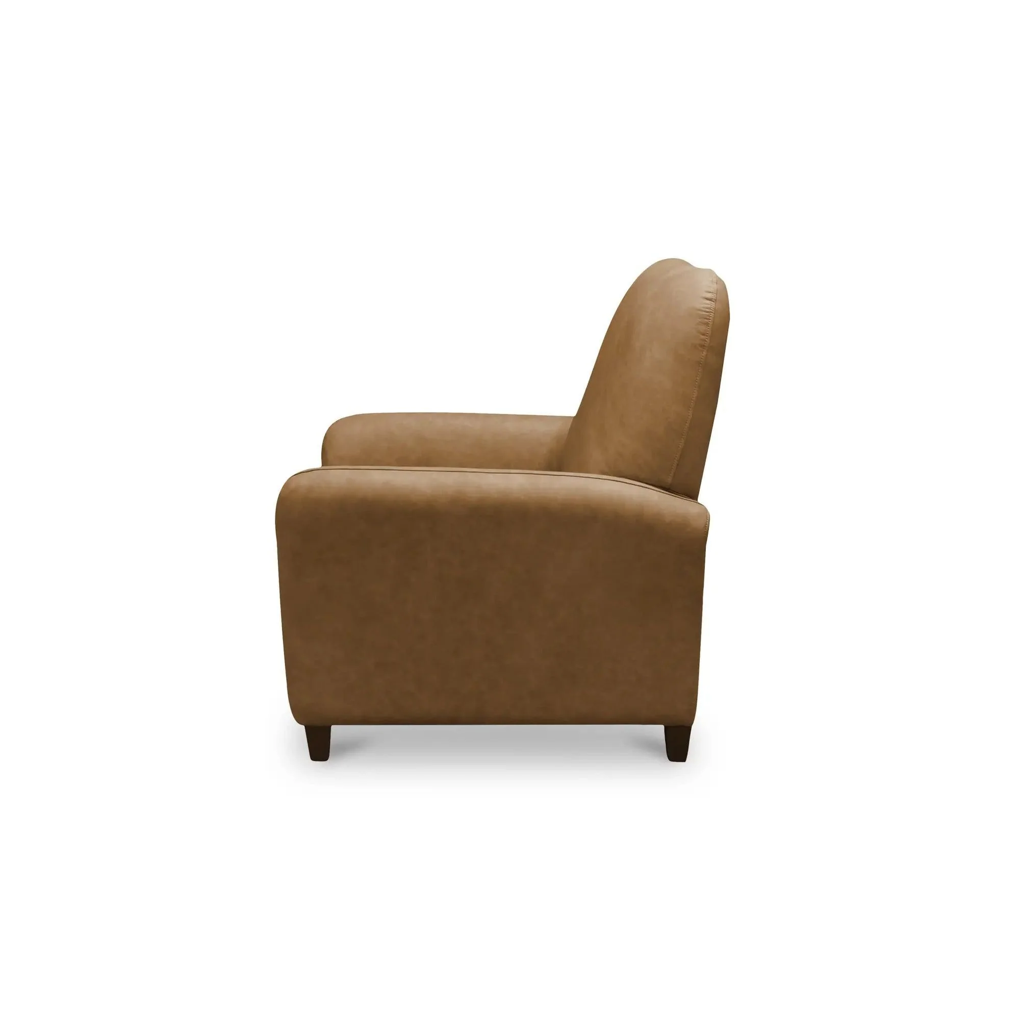 Moe's Home Collection Luna Tan Leather Recliner Chair - Image 3