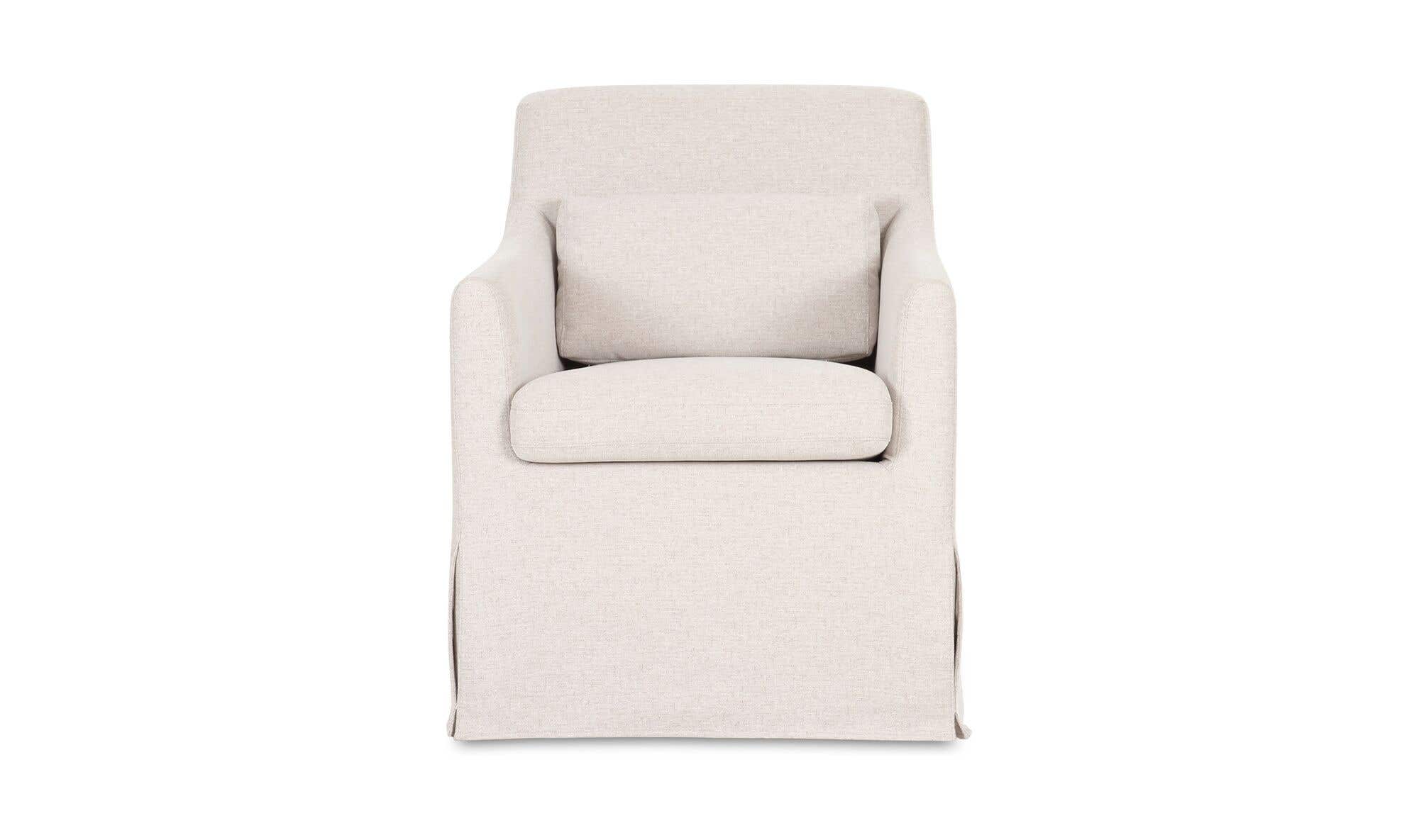 Moe's Home Lydia Slipcover Dining Chair Beige