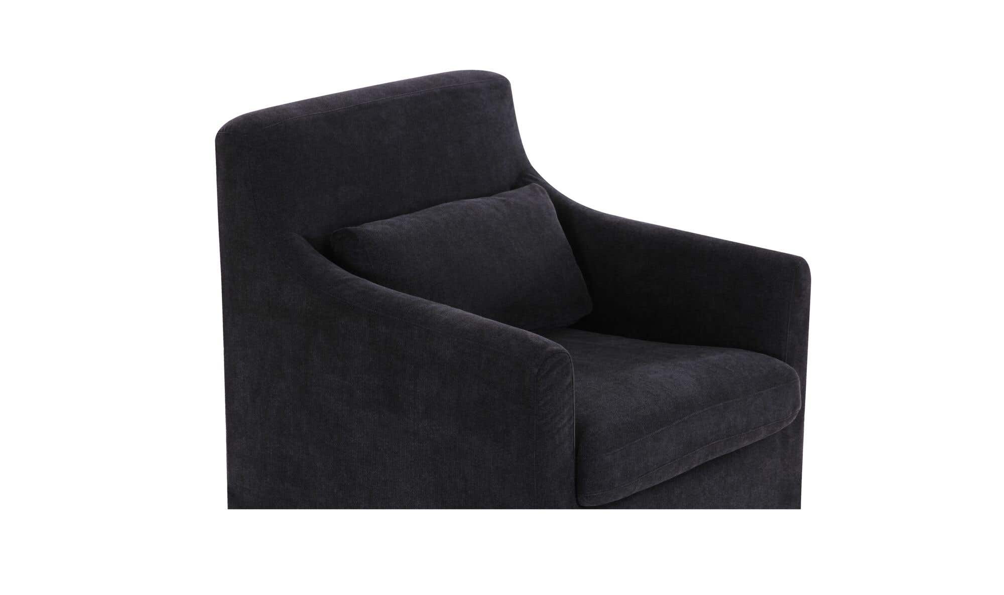 Moe's Home Lydia Slipcover Dining Chair Black - Image 4