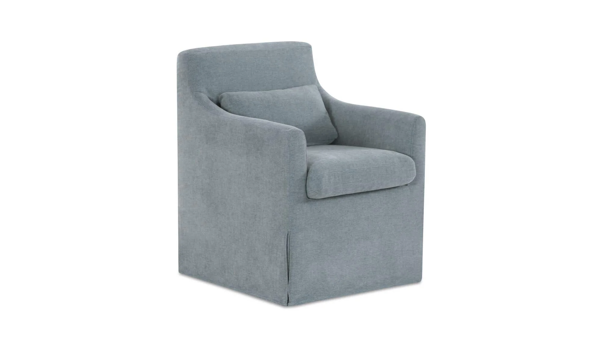 Moe's Home Lydia Slipcover Dining Chair Blue - Image 3