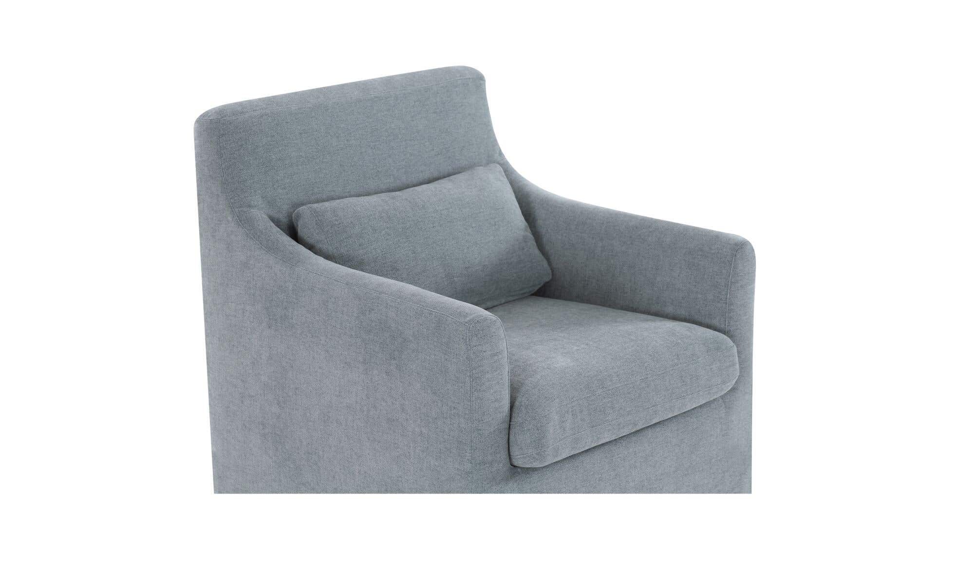 Moe's Home Lydia Slipcover Dining Chair Blue - Image 5