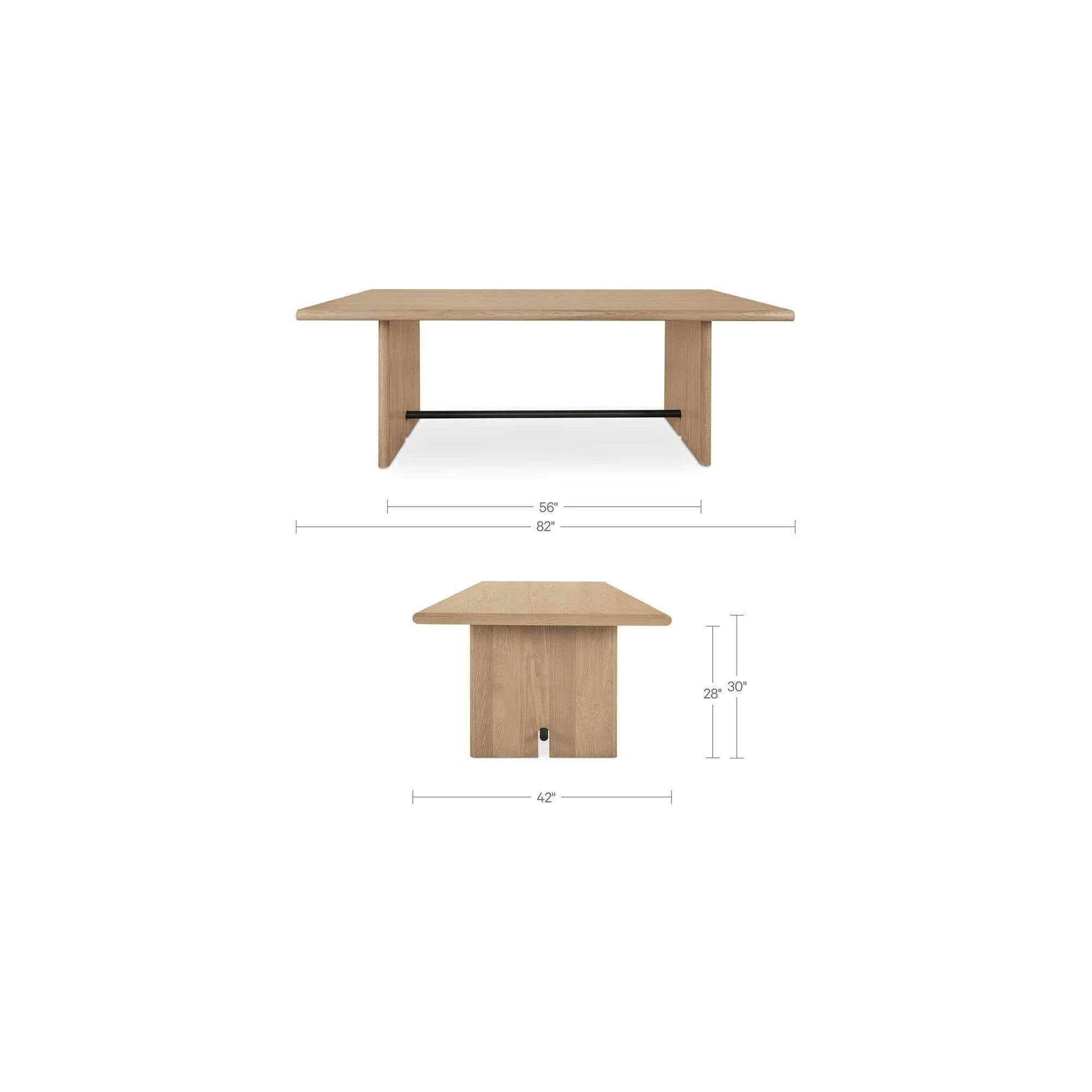 Moe's Home Madison Dining Table Natural - Image 12