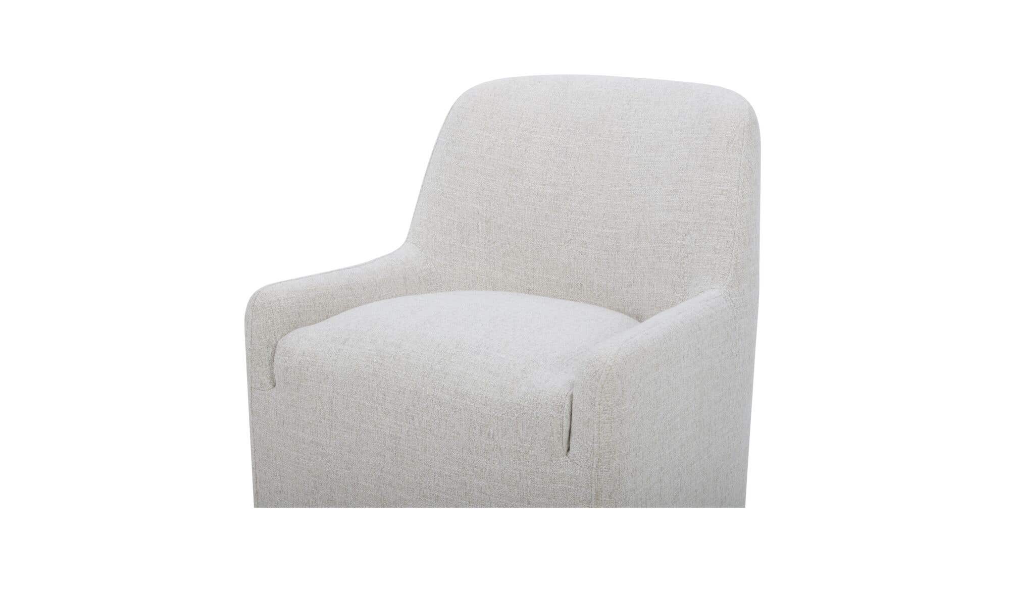 Moe's Home Maisie Rolling Dining Chair Flecked Oat - Image 6