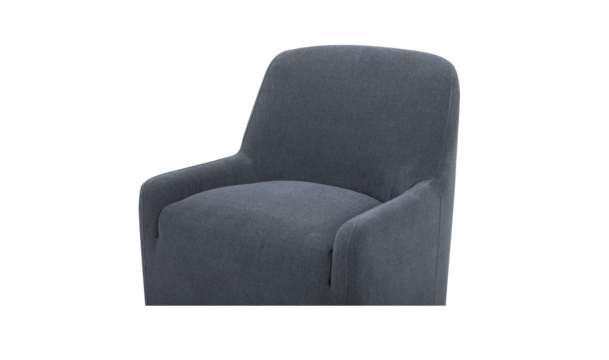 Moe's Home Maisie Rolling Dining Chair Slate Blue - Image 4