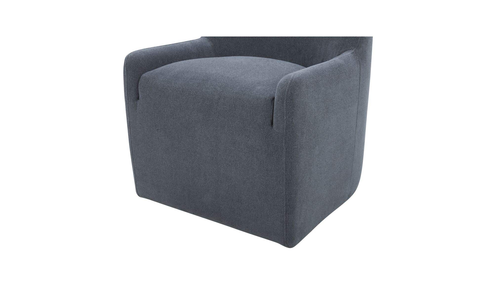 Moe's Home Maisie Rolling Dining Chair Slate Blue - Image 5
