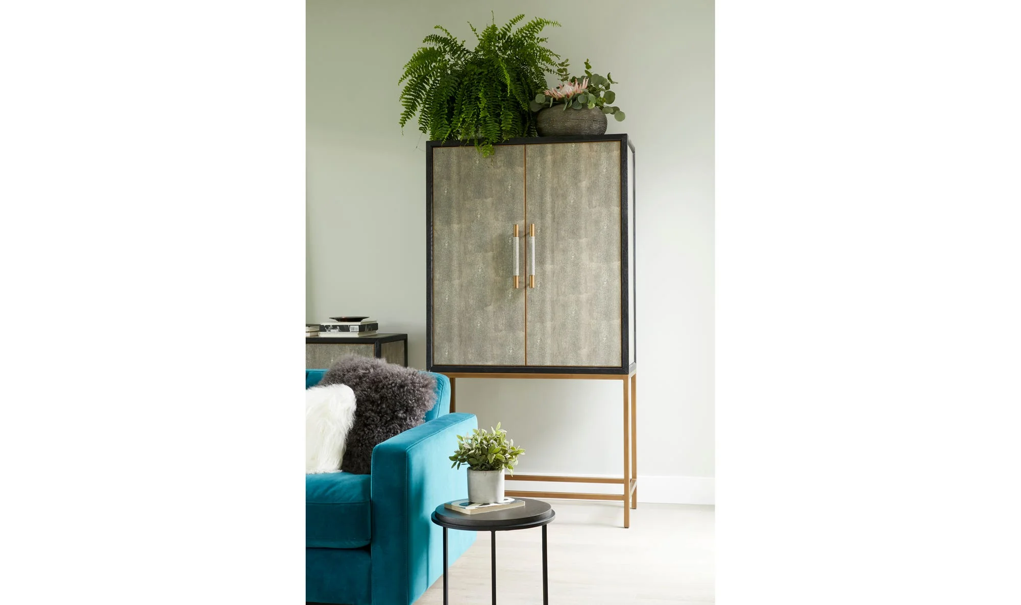 Moe's Home Mako Bar Cabinet Grey - Image 5