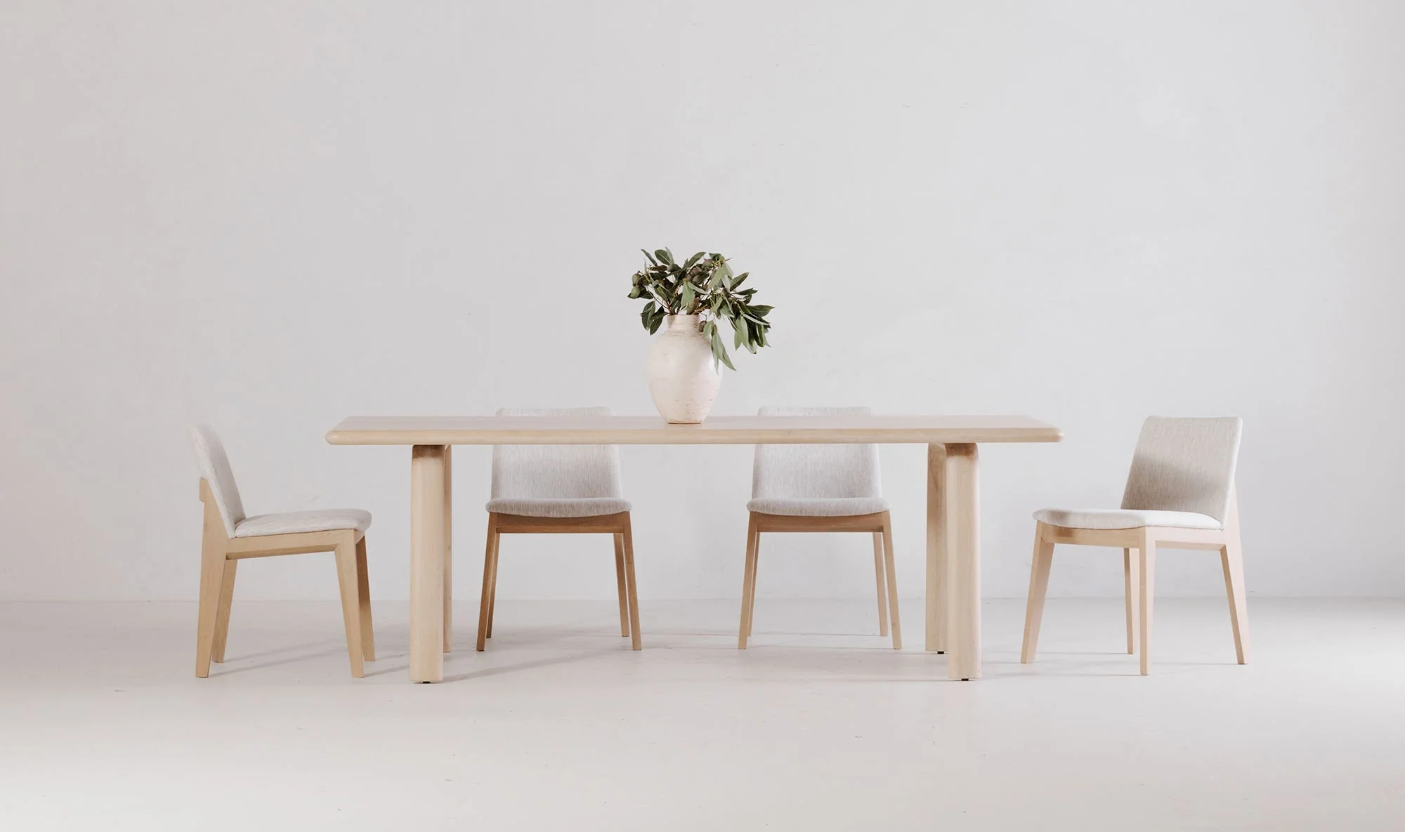 Moe's Home Malibu Dining Table White Oak - Image 2