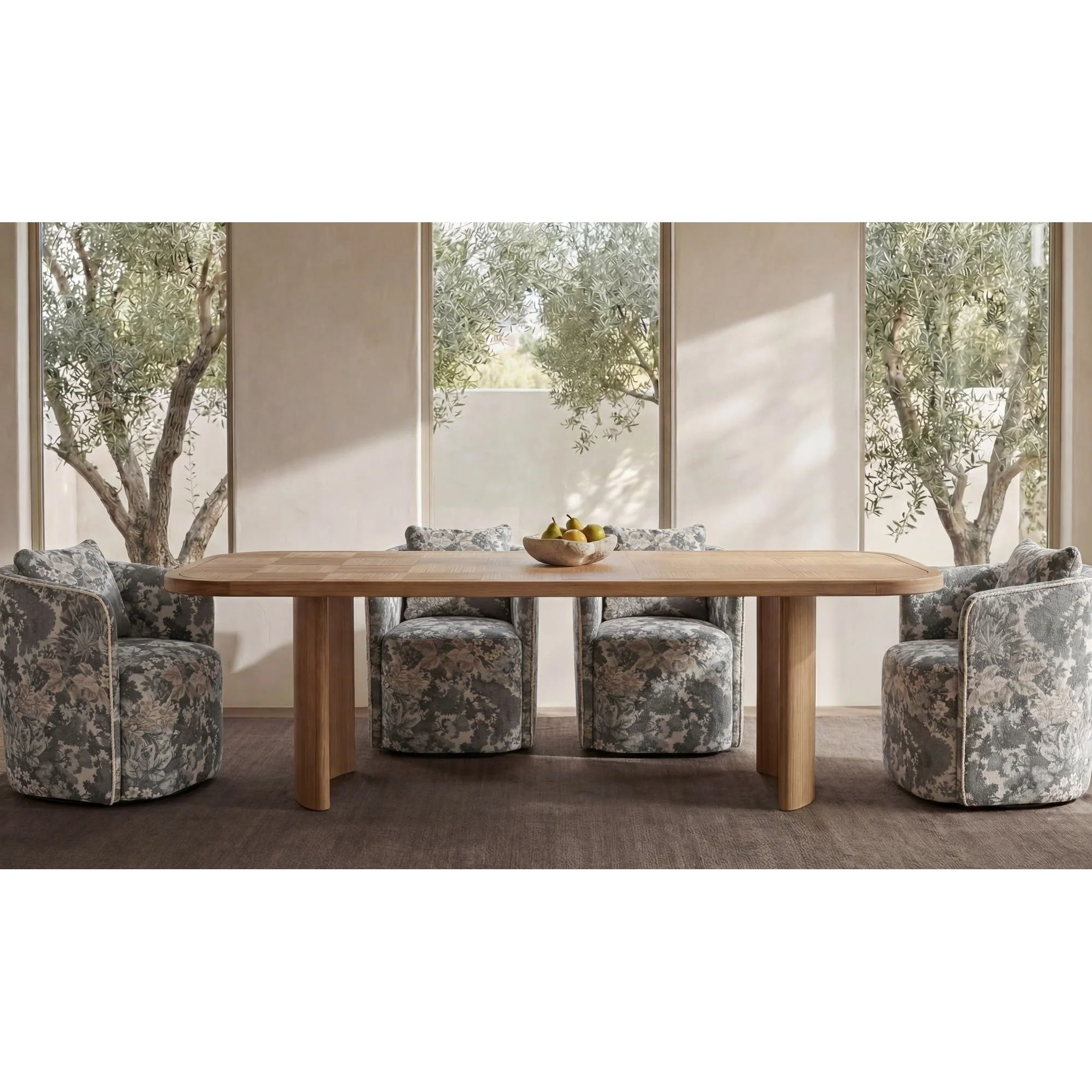 Moe's Home Mallory Dining Table Natural - Image 7