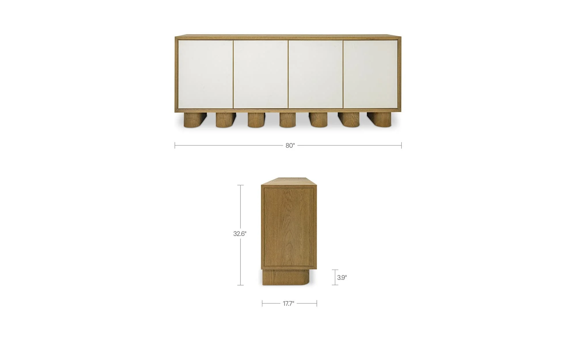 Moe's Home Marcelle Sideboard White - Image 12
