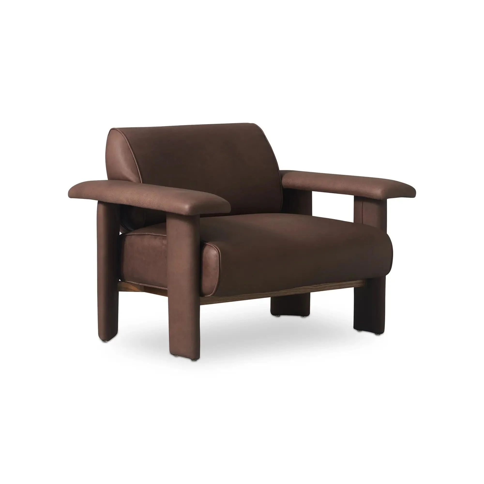 Moe's Home Collection Marcello Dark Brown Lounge Chair - Image 3