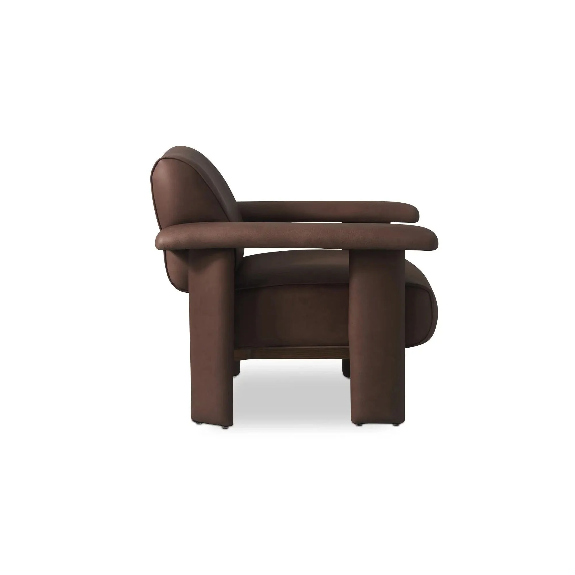 Moe's Home Collection Marcello Dark Brown Lounge Chair - Image 4
