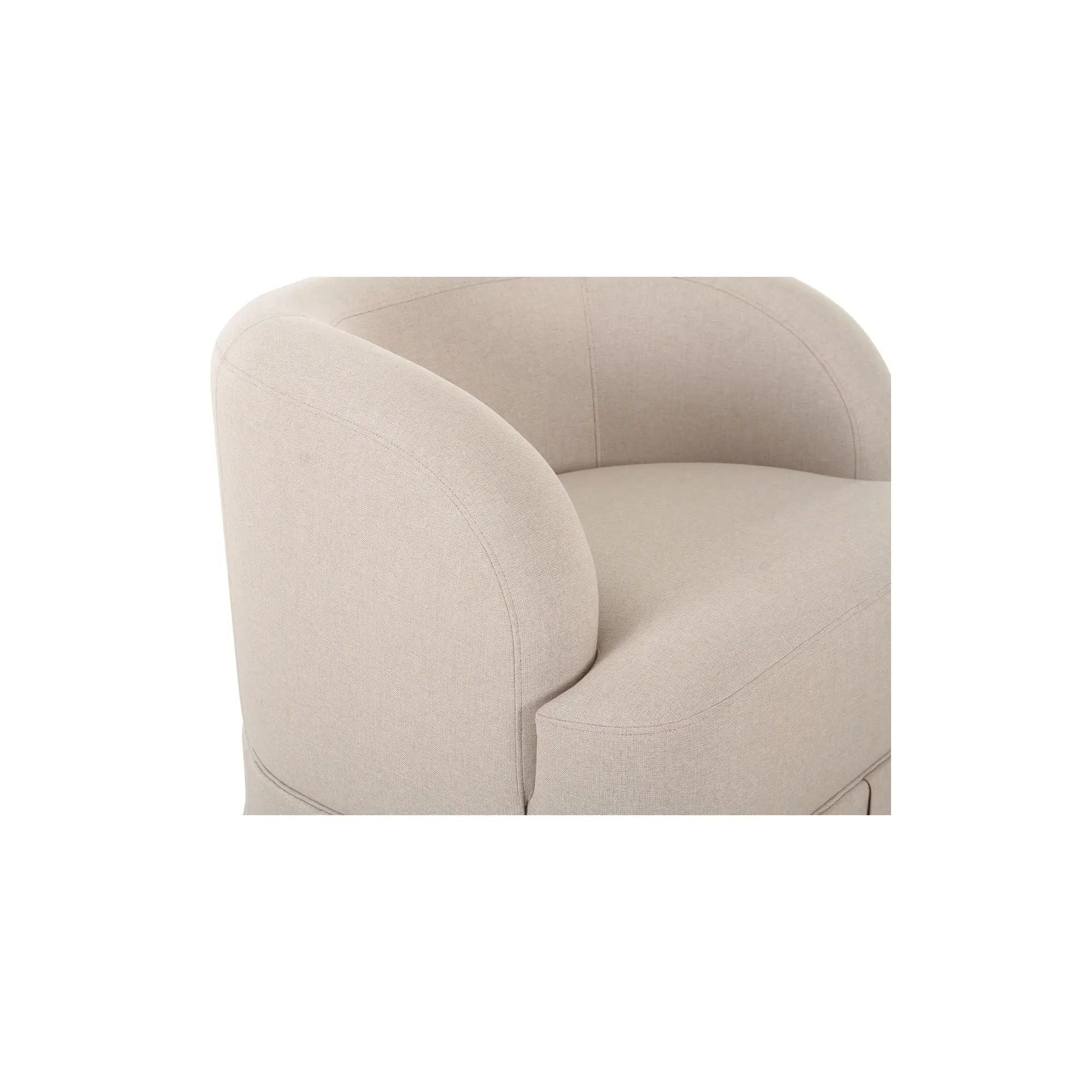 Moe's Home Collection Maren Beige Swivel Chair - Image 10