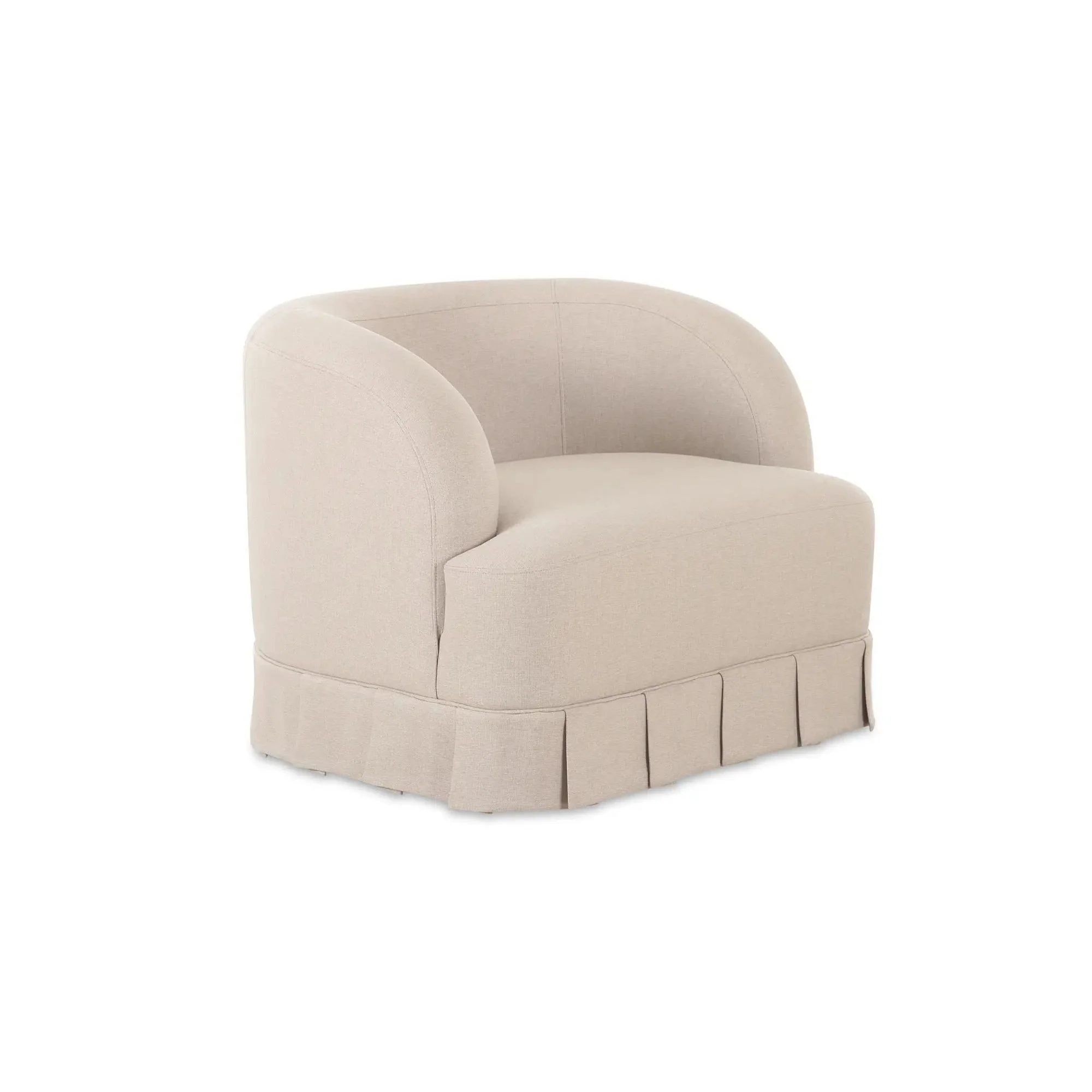 Moe's Home Collection Maren Beige Swivel Chair - Image 6
